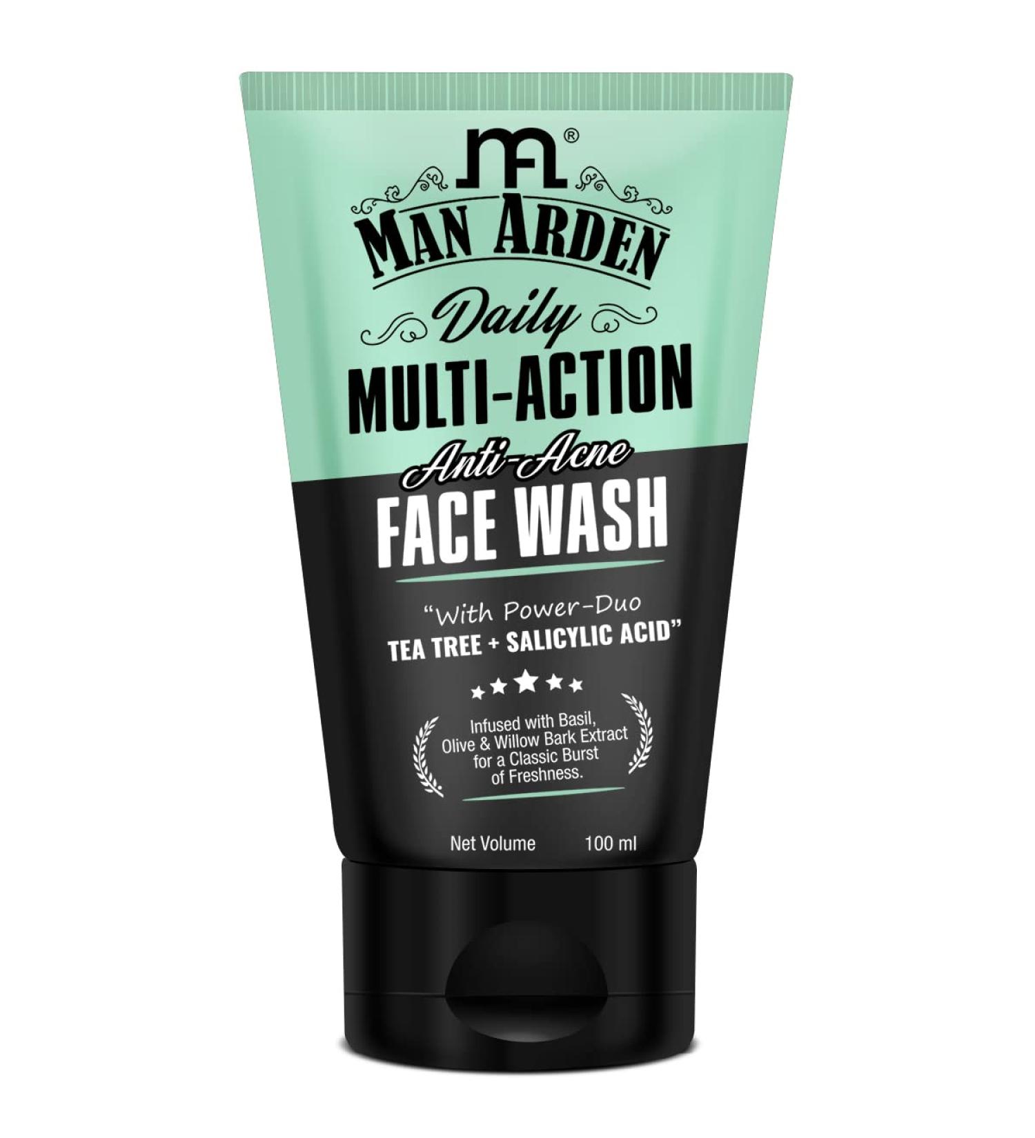 Daily Multi-Action Anti-Acne Face Wash for Oily Skin | Tea Tree Formula for Acne-Prone Skin | 100ml - Shop Now - Buy Online on GoSupps.com