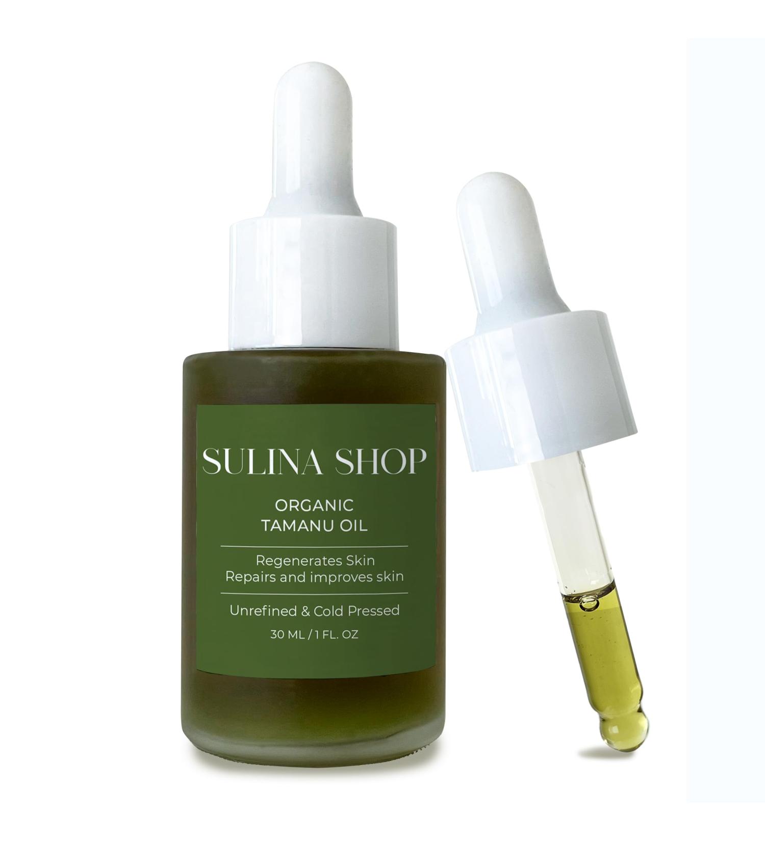 Organic Tamanu Oil - 100% Pure Cold Pressed Unrefined | Hydrating Skin & Haircare Soothes Irritation Reduces Scars & Acne - Perfect for All Skin Types - Buy Online on GoSupps.com