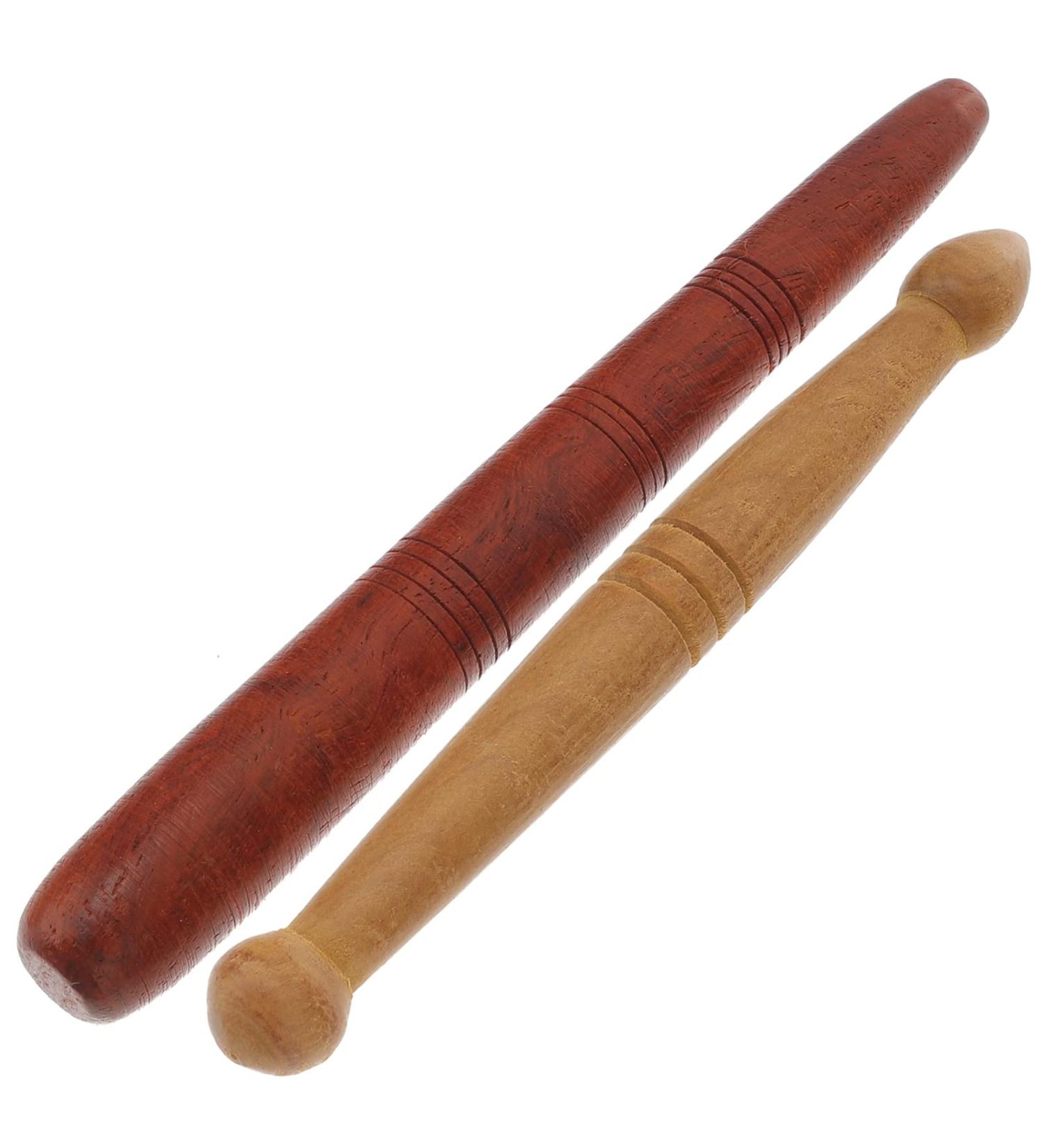 Magiclulu 2-Piece Wooden Massage Stick Set | 5-in-1 Reflex Zone & Skin Care Tools for Face & Back - Buy Online on GoSupps.com