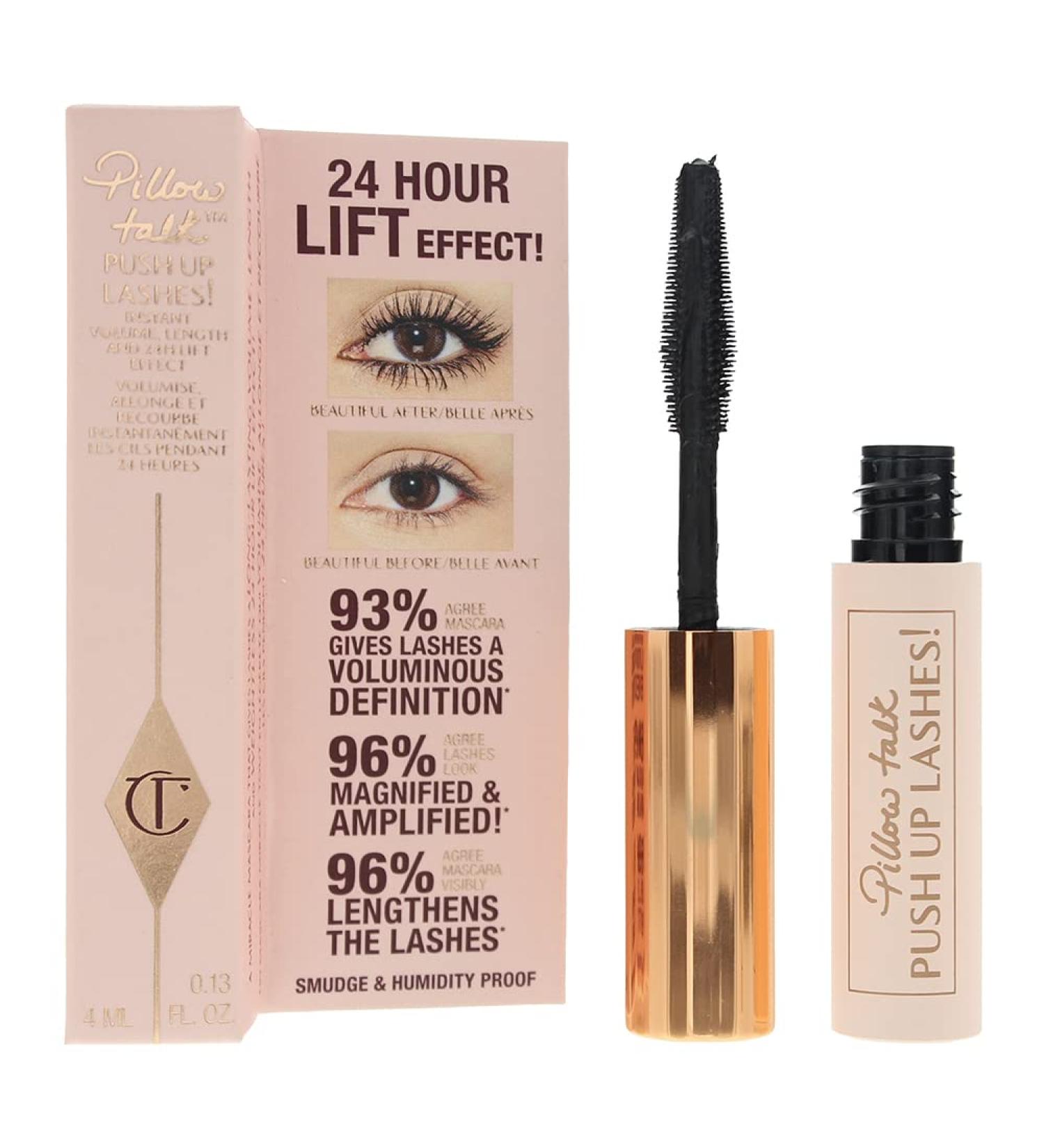 Pillow Talk Push Up Lashes Mascara - Charlotte Tilbury Travel Size 4ml | Black | International Shipping Available - Buy Online on GoSupps.com