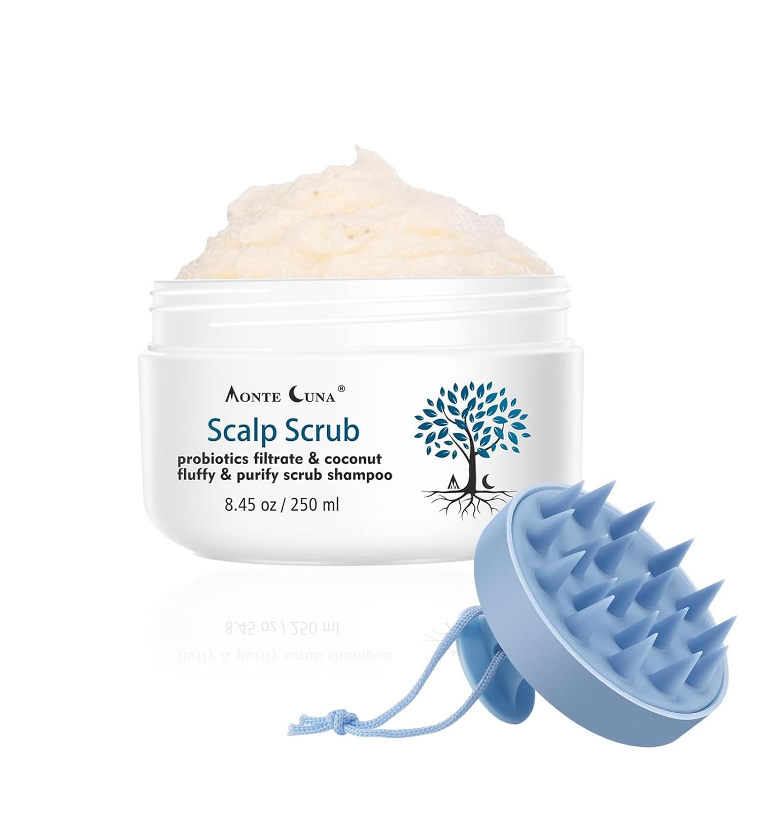 Scalp Exfoliator Scrub for Dandruff and Itchy Scalp - Sulfate-Free Hair Detox Treatment - Buy Online on GoSupps.com