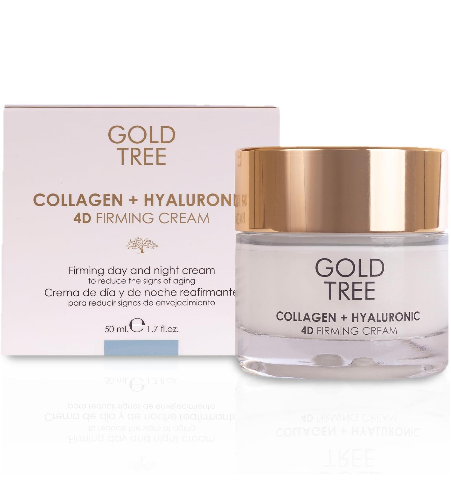  Gold Tree GOLD TREE face moisturizer 50ml for women with collagen and hyaluronic acid premium face cream for women face cream day and night moisturizing anti aging - Buy Online on GoSupps.com