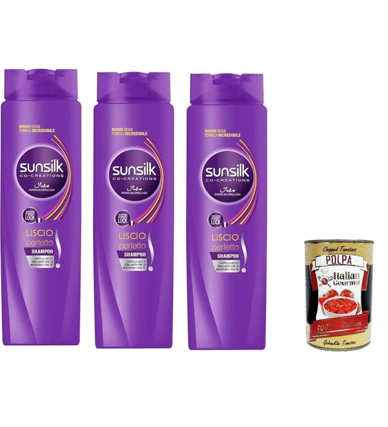 Unilever 3x Sunsilk Shampoo 2in1 glad perfect 250 ml + Italiaanse Gourmet Polpa 400 g - Buy Online on GoSupps.com