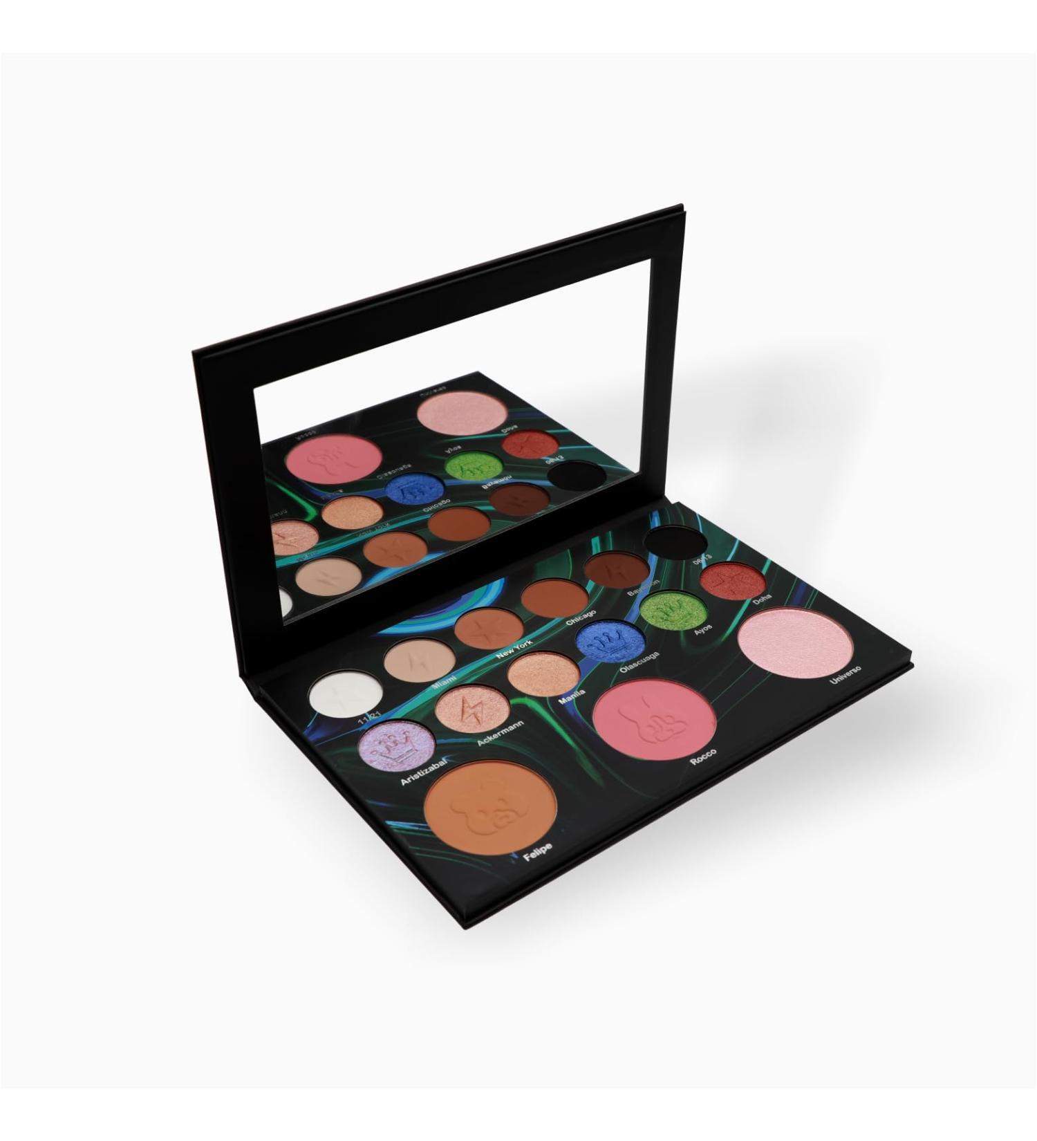 MUBA COSMETICS Andr s Felipe All-in-One Makeup Palette - 12-Color Eyeshadow Set Highlighter Blush & Contour for Flawless Beauty - International Shipping - Buy Online on GoSupps.com