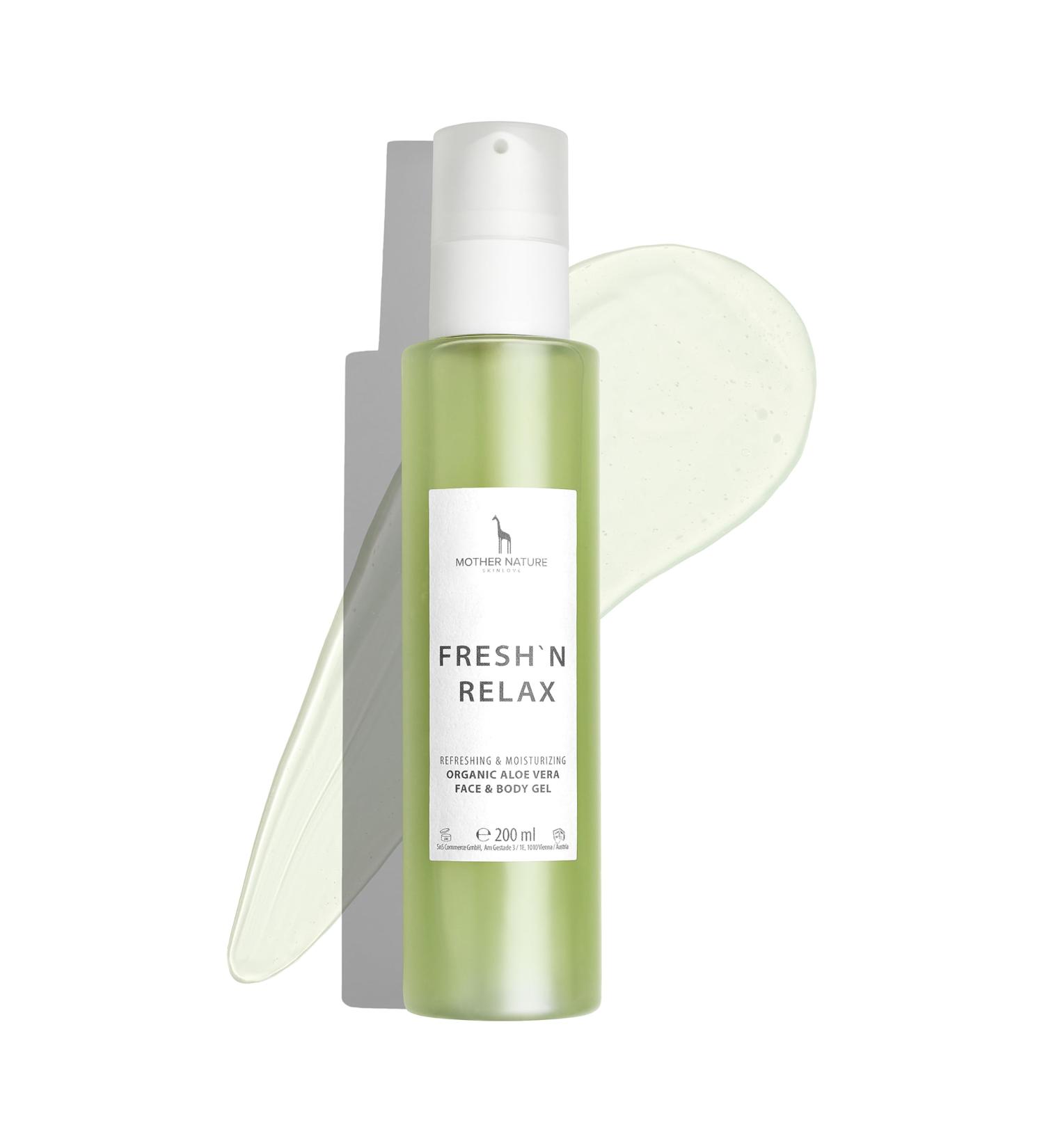 Buy Bio Aloe Vera Gel - After Sun Lotion for Face Body & Hair - 100% Natural & Vegan - Mother Nature Cosmetics 200ml - Buy Online on GoSupps.com