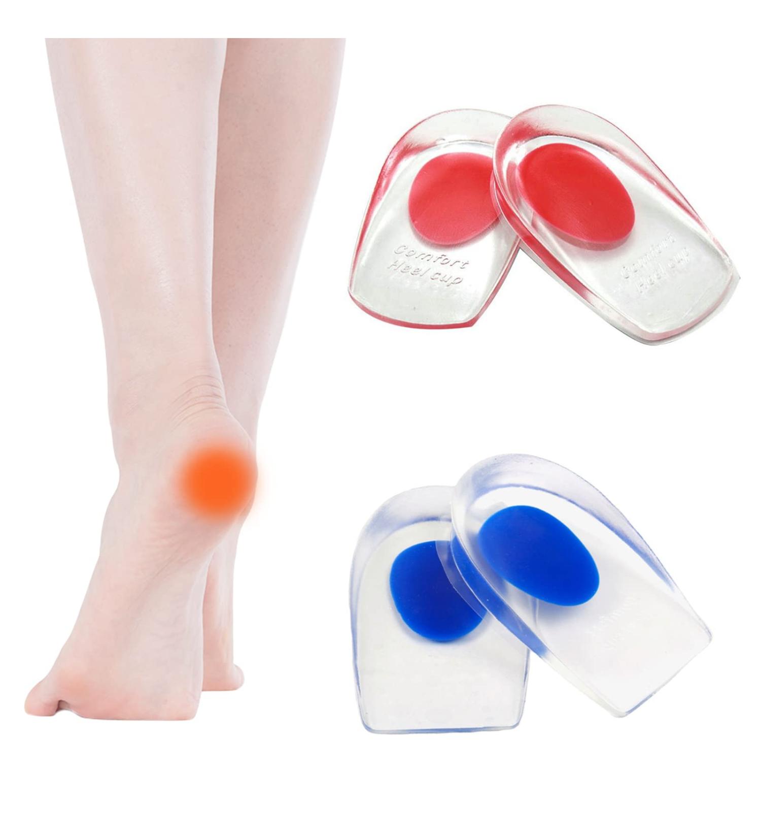 Carehabi Heel Spur Inserts - Soft Gel Pillows for Men & Women | Orthopedic Support for Heel & Achilles Tendon - 2 Pairs - Buy Online on GoSupps.com