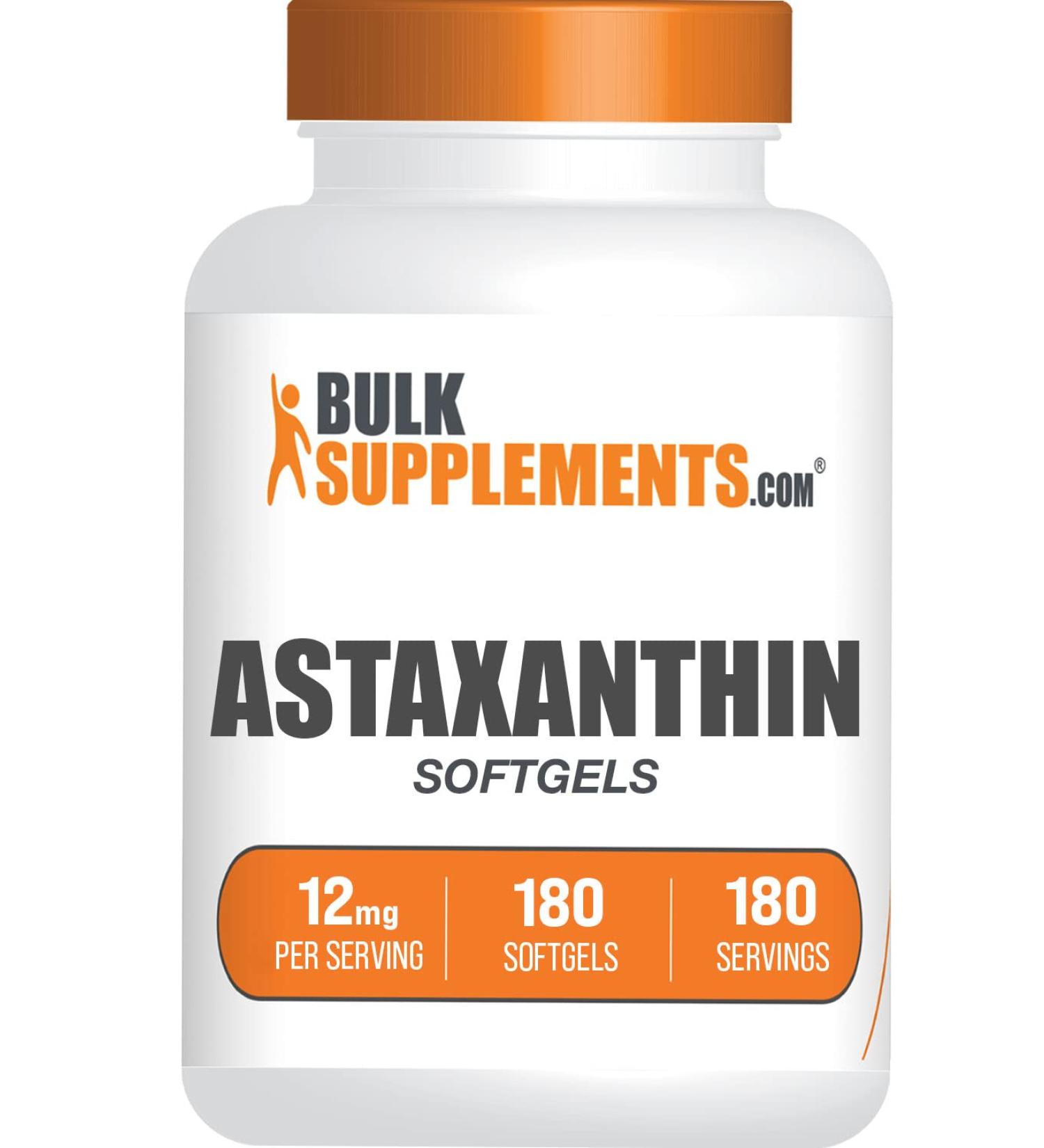 Astaxanthin 12mg 180 Softgels - Antioxidant & Eye Supplement - 180 Count - Buy Online on GoSupps.com