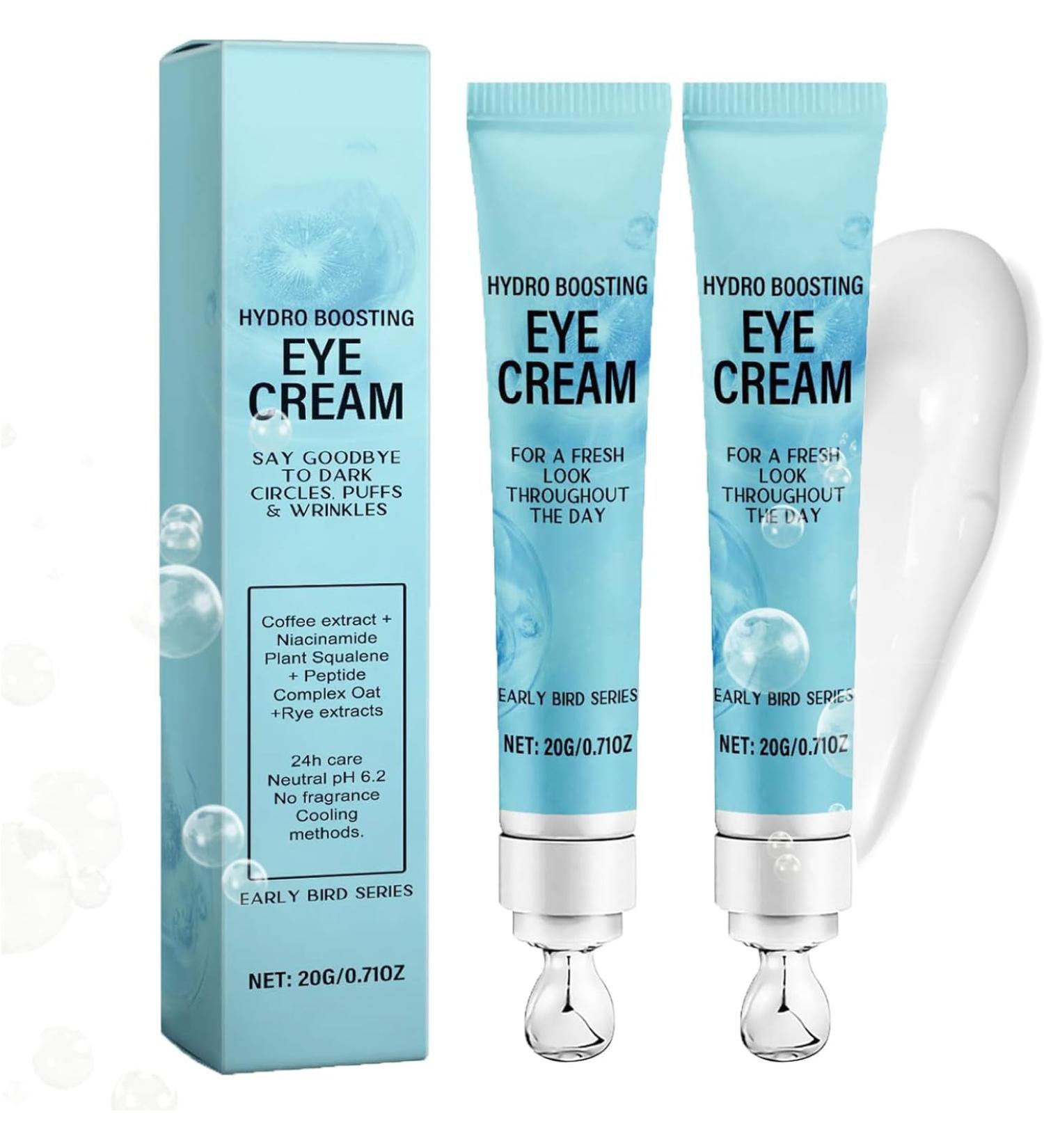 Under Eye Cream For Dark Circles And Puffiness Caffeine Eye Cream Anti Aging Brightener With Niacinamide Peptide Complex Korean Skin Care Formula Eye Cream Massage Zinc Roller Puffy Eyes (2) - Buy Online on GoSupps.com