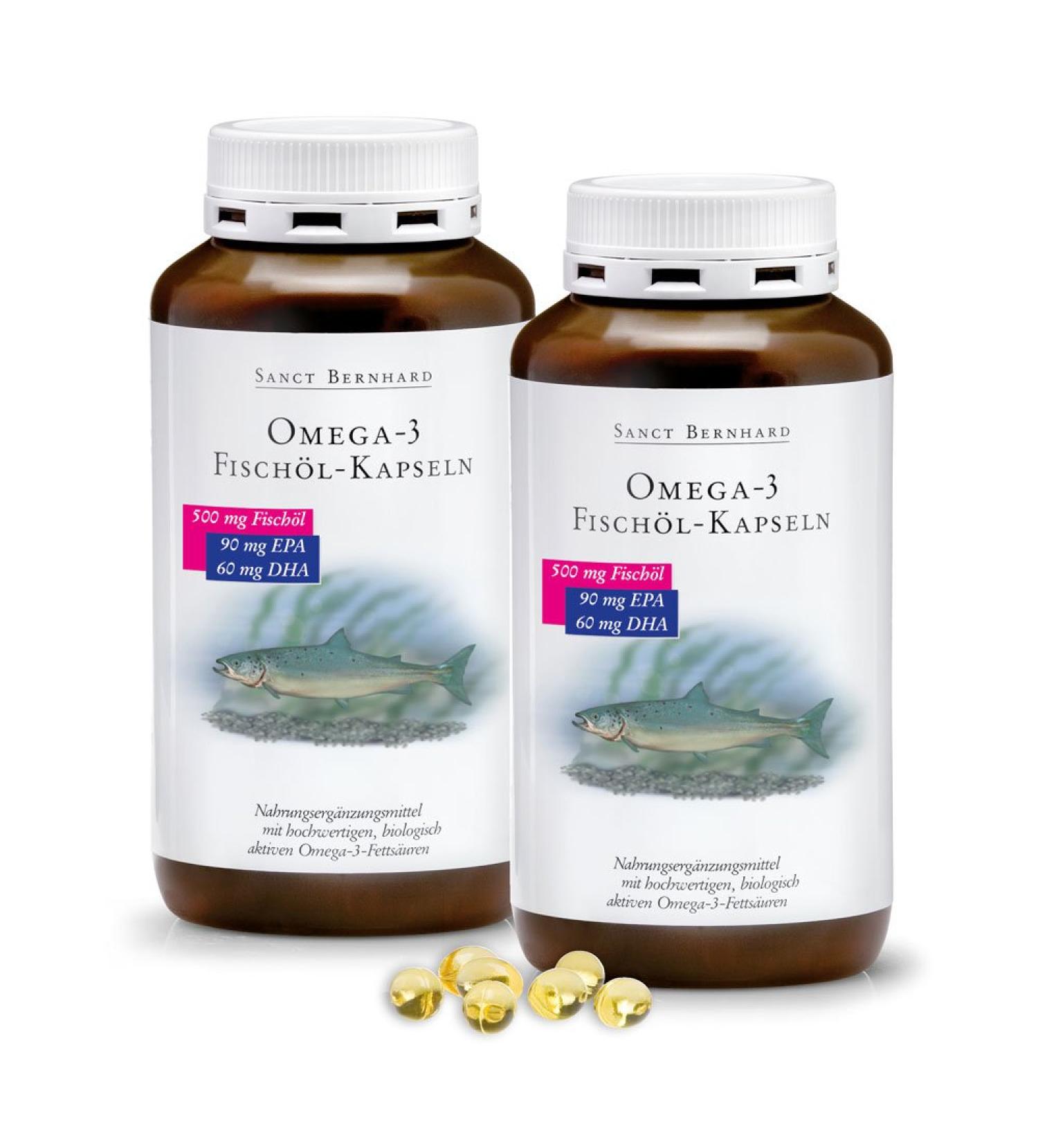 Sanct Bernhard Omega-3 Fish Oil Capsules 800 Pieces 800 Capsules