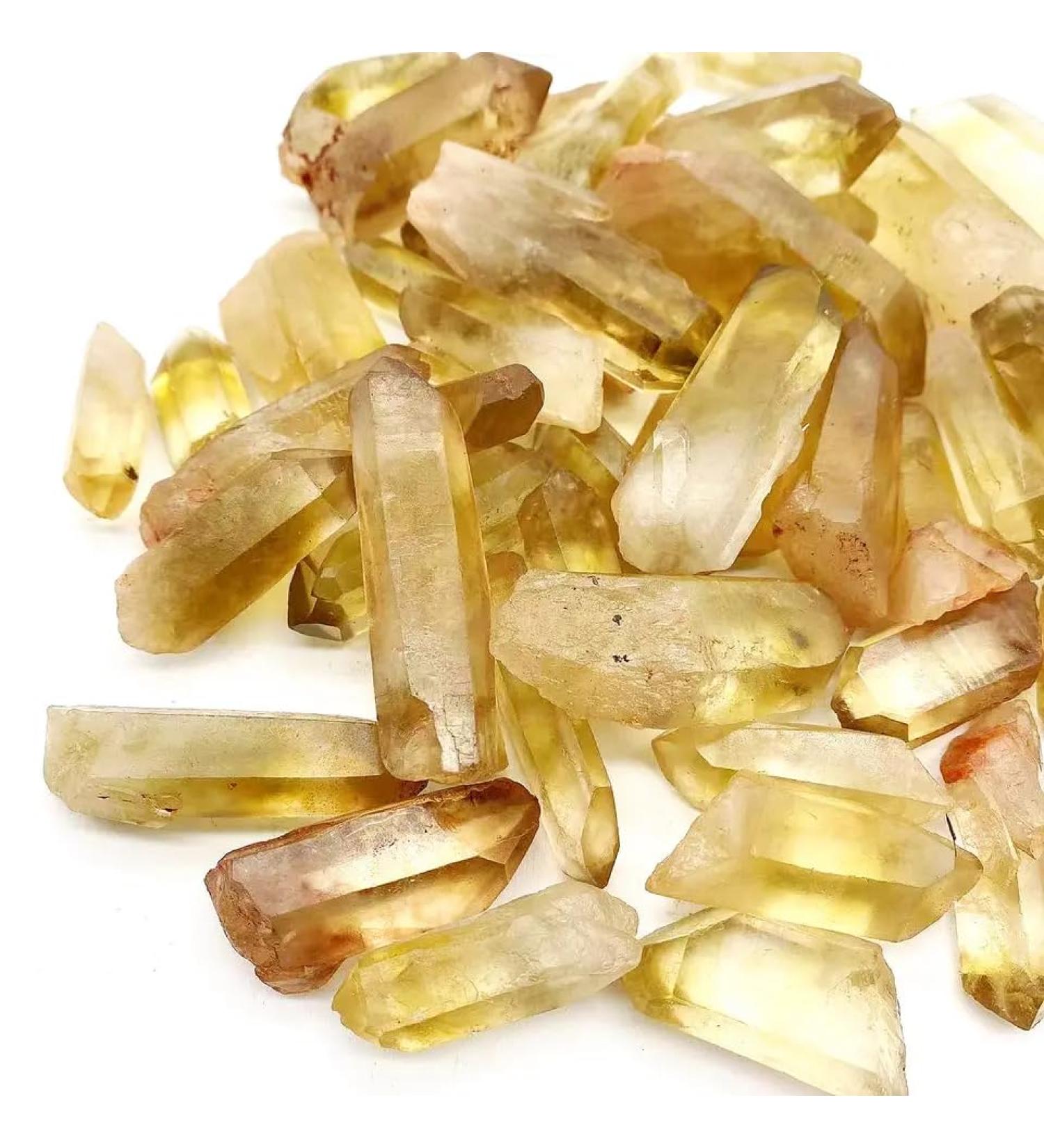 Natural Crystal Rough Wholesale Natural Rough Stone Yellow Crystal Points Raw Citrine Strip for Decorate (Color : 200g) - Buy Online on GoSupps.com