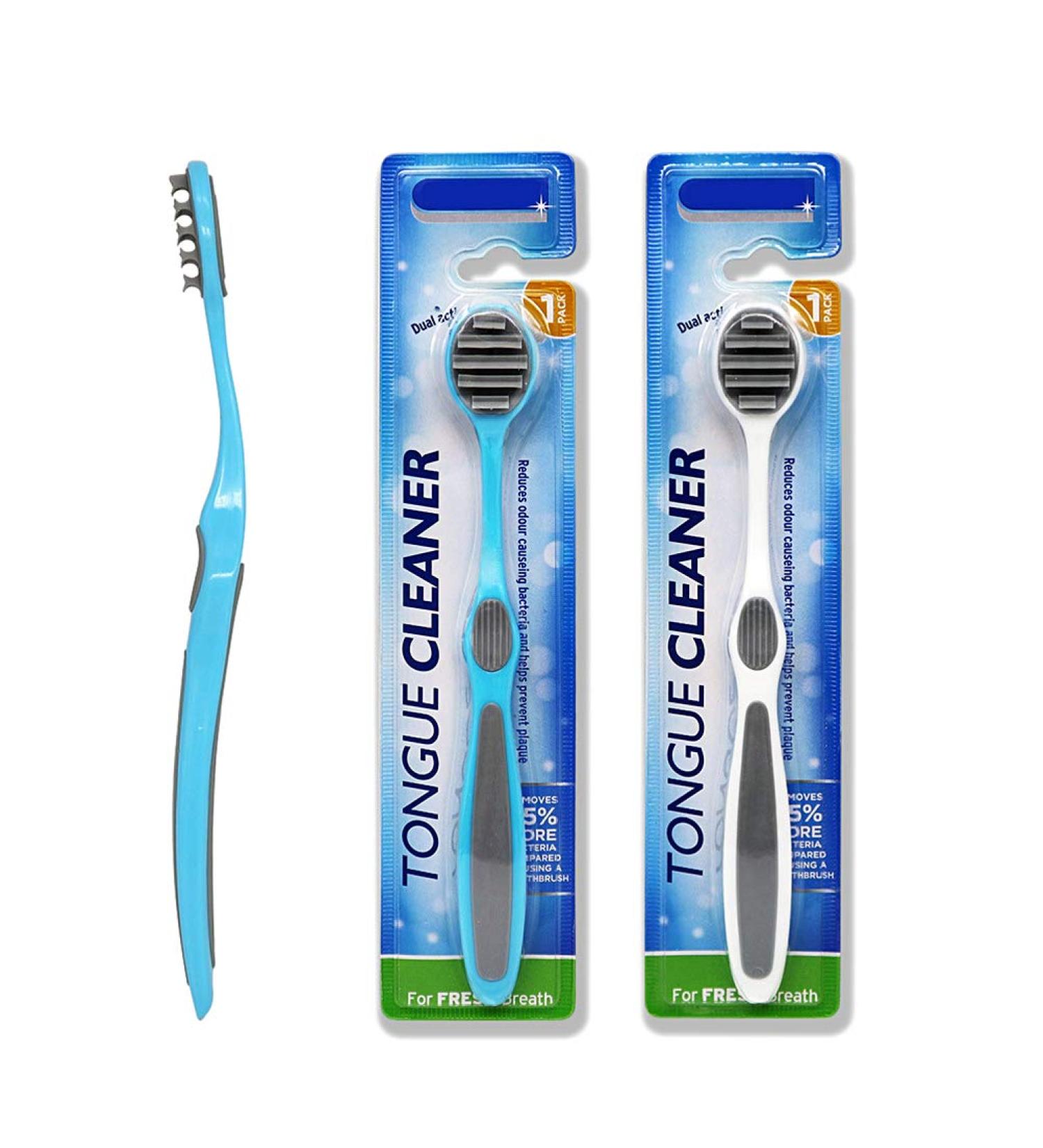 BTOSEP Tongue Brush 2 Pack - Effective Bad Breath Remover & Mouth Cleanser for Men Women Children & Elderly - Freshen Your Breath Today! - Buy Online on GoSupps.com