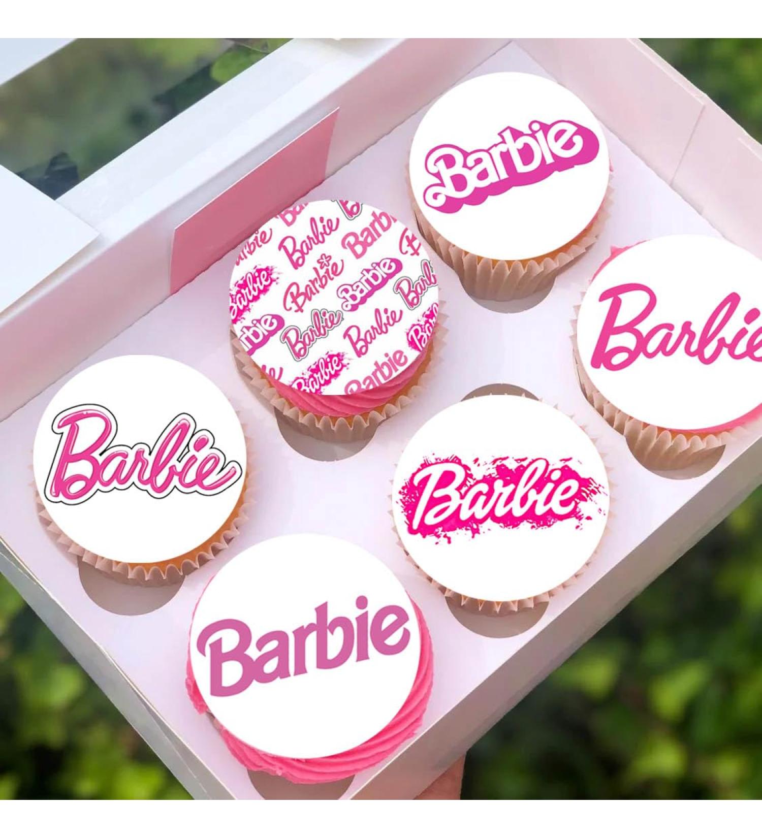 24 x Pre-Cut Barbie 8 Edible Stand up Wafer/Rice Paper Cupcake Cake Toppers Birthday Party Pink Decorations - Buy Online on GoSupps.com