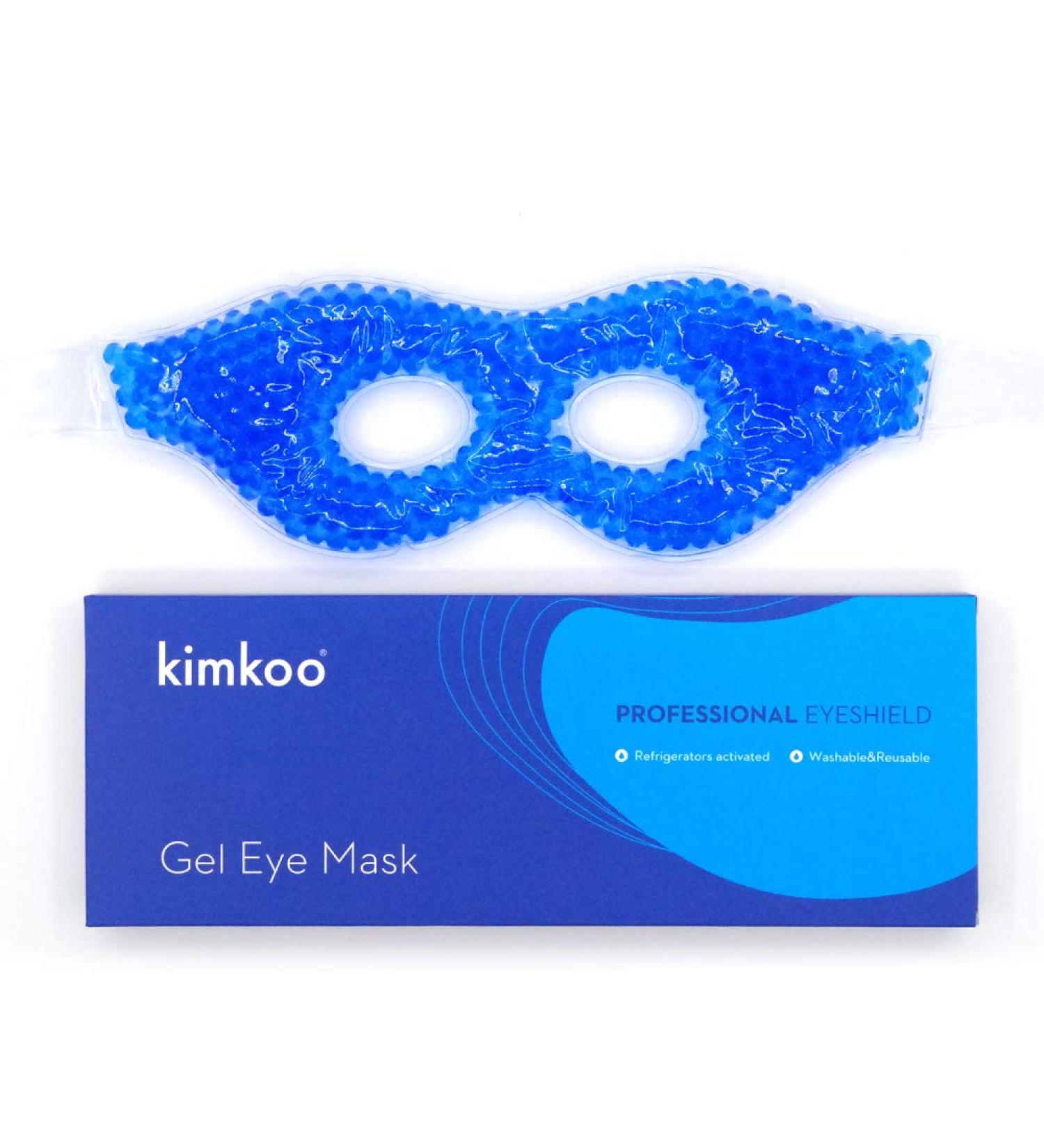 Kimkoo Gel Eye Mask - Cold Pads for Puffy Eyes & Dry Eye Relief with Cooling Ice Beads - Buy Online on GoSupps.com