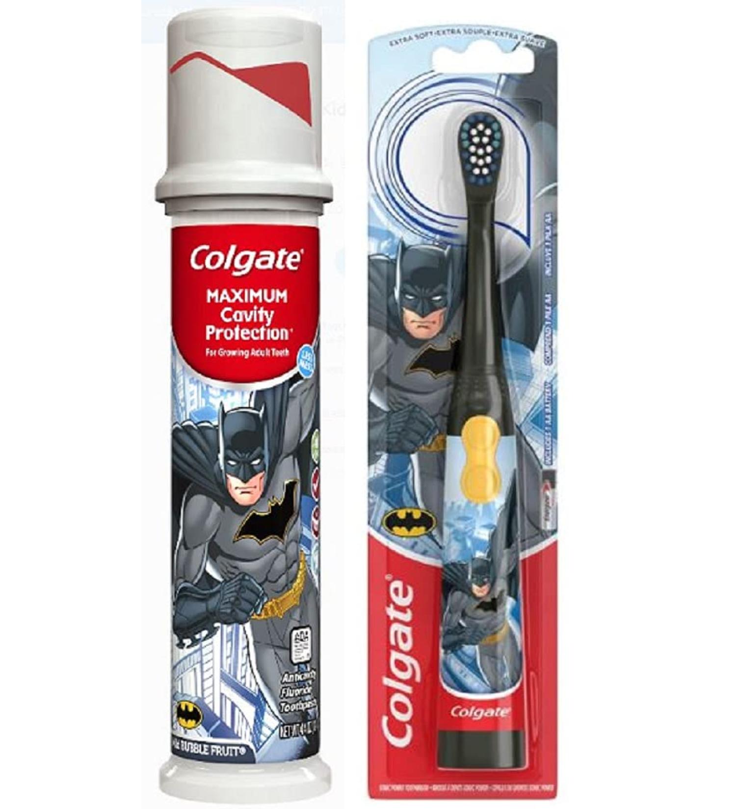 Batman Powered Toothbrush and Fluoride Toothpaste Set for Kids - Silver | BCE Trends - Buy Online on GoSupps.com