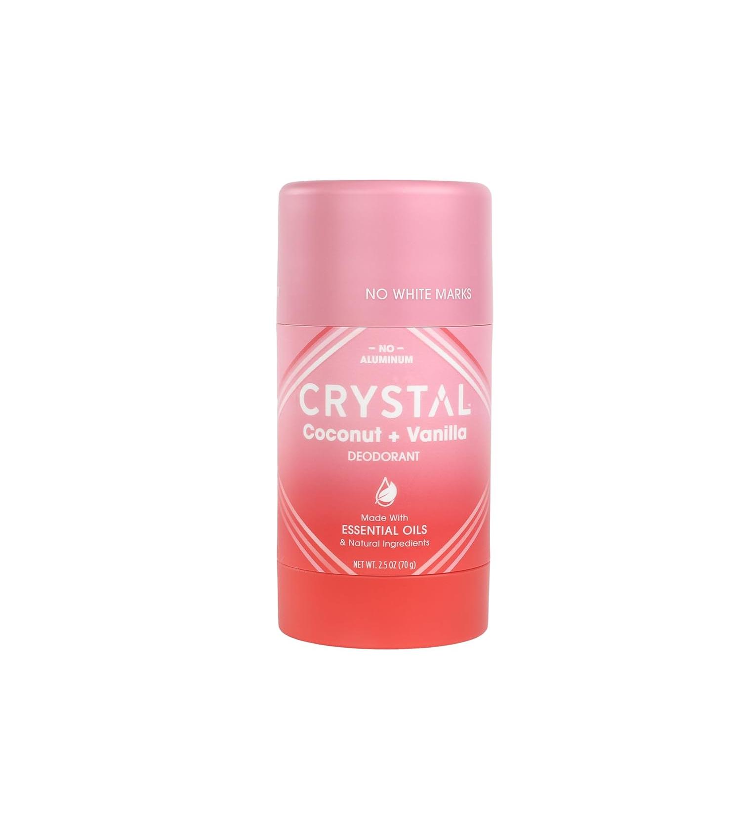 Crystal Magnesium Solid Stick Natural Deodorant Non-Irritating Aluminum Free Deodorant for Men or Women - Coconut + Vanilla - 2 Oz - Buy Online on GoSupps.com