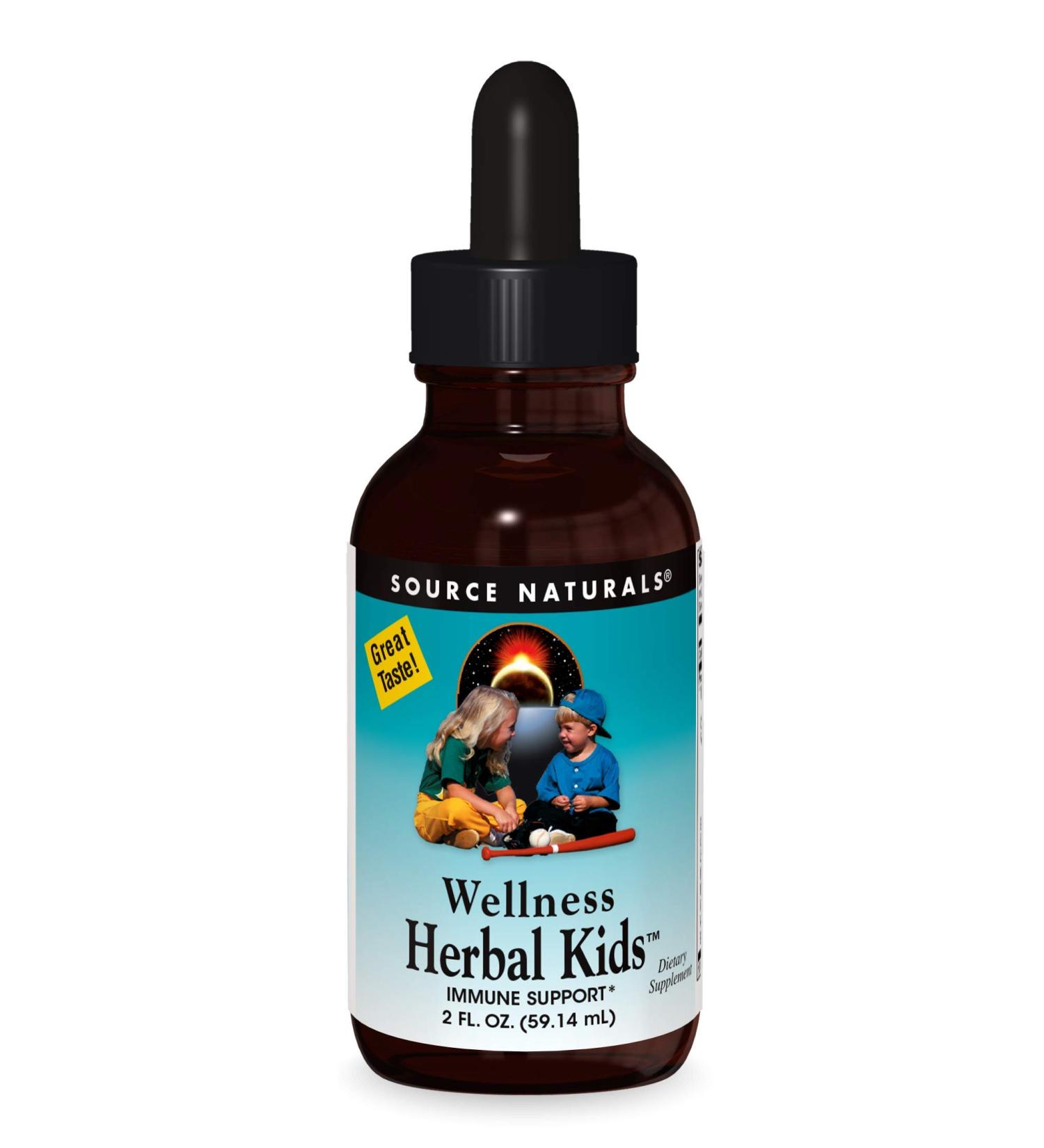Source Naturals Wellness Herbal Kids - Immune System Support, 2 oz - Buy Online on GoSupps.com
