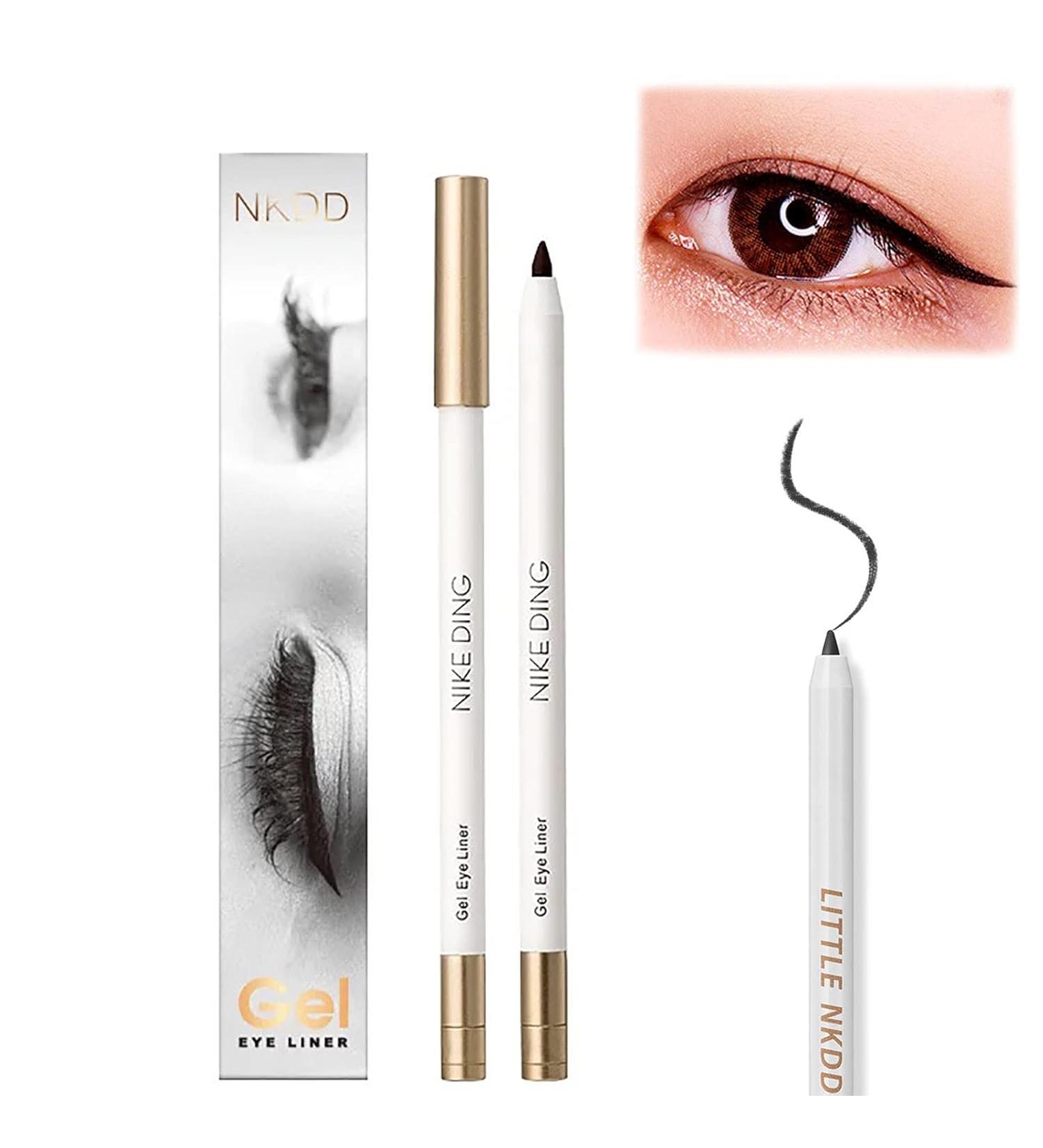 MKOXPO Heykomi Eyeliner Heykomi Non-Smudging Waterproof And Long-Lasting Eyeliner Pencil Quick Drying Long Lasting Waterproof and Sweat Proof Eyeliner - 2*Black - Buy Online on GoSupps.com