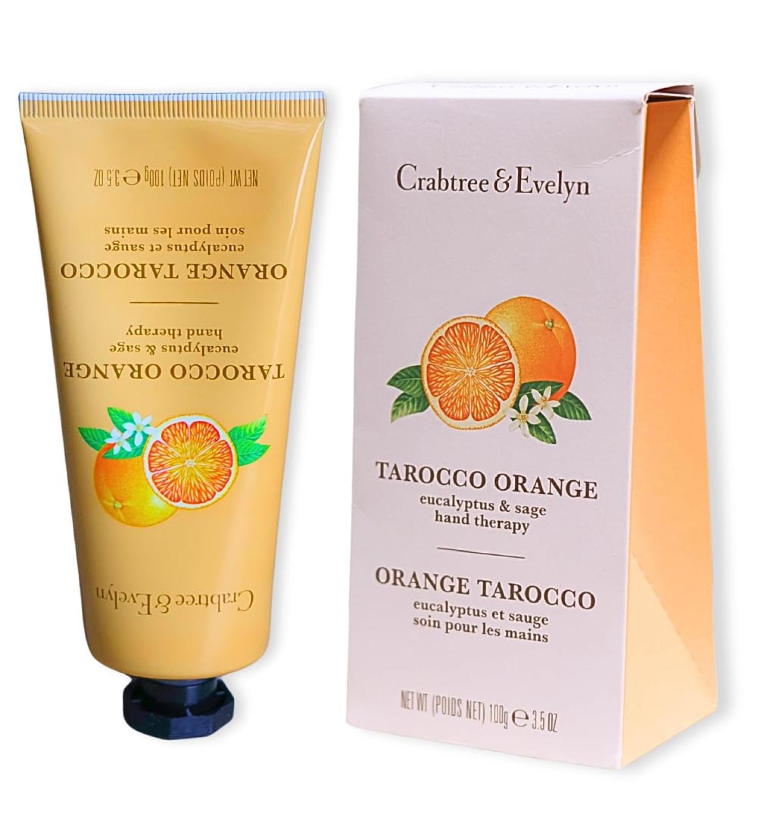 Buy Tarocco Orange Eucalyptus & Sage Hand Therapy 3.5 OZ Luxury Hand Cream | Crabtree & Evelyn Moisturizer for Dry Hands | Perfect Spa Gift for Women - Buy Online on GoSupps.com
