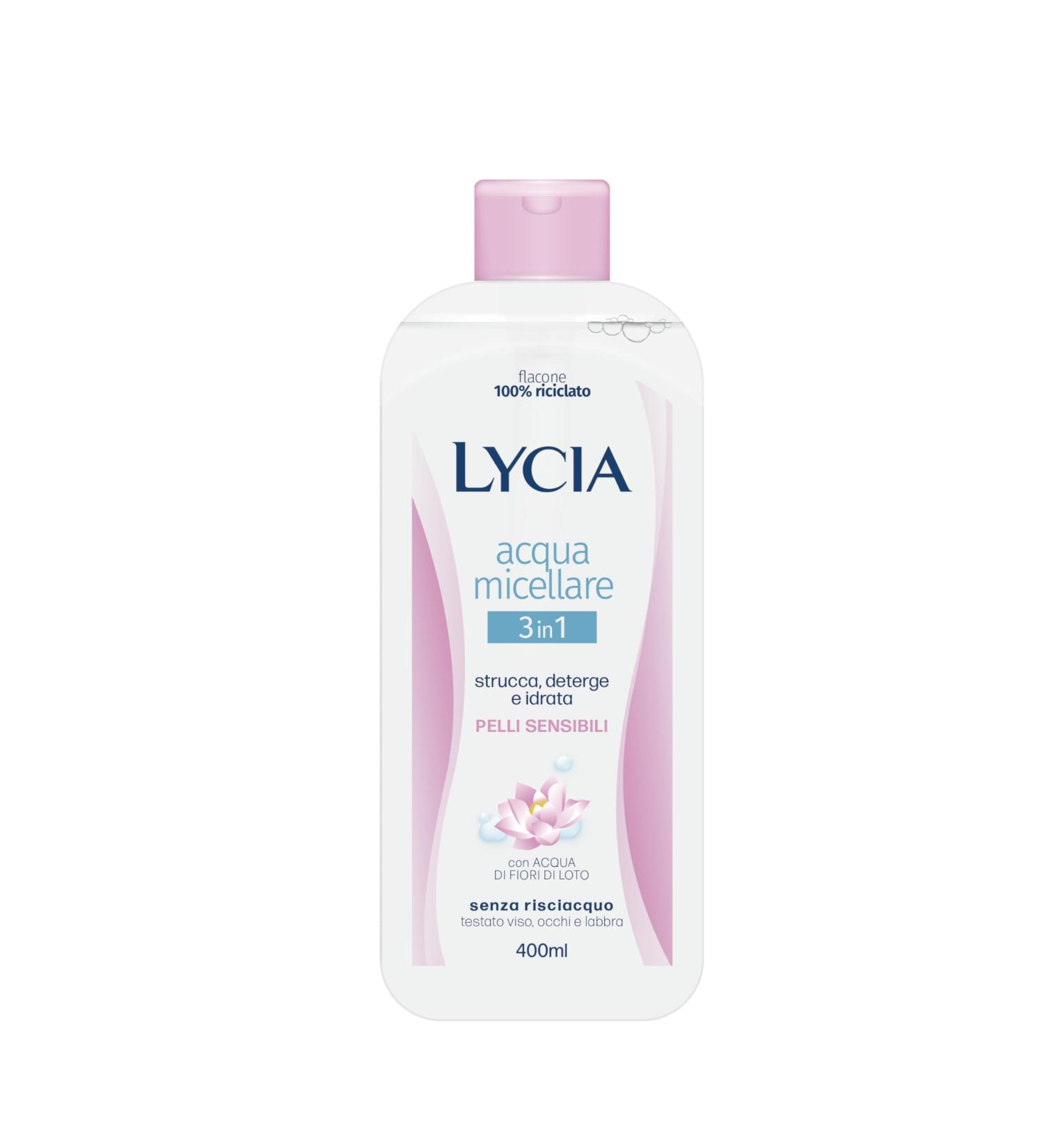 LYCIA Water MICELLARE Lotus Flowers All Skin Types 400 ml - Buy Online on GoSupps.com