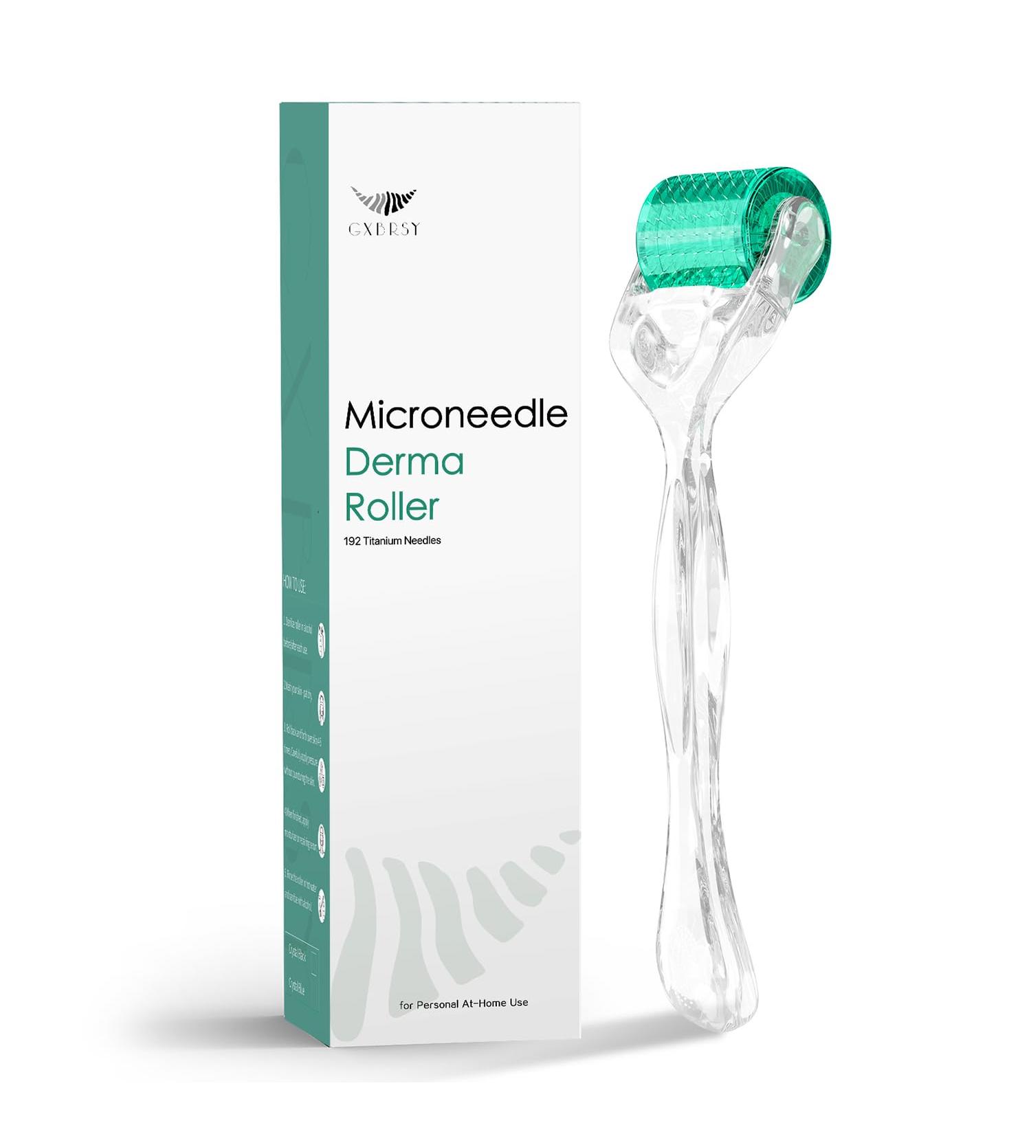 Derma Roller Titanium 4 in 1 Microderm Roller Kit - 300 720 & 1200 Needles - At Home Facial Microneedling for Radiant Skin - Buy Online on GoSupps.com