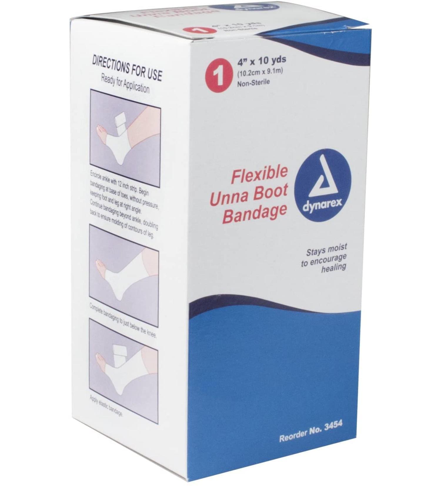 Dynarex Corporation Unna Boot Bandage Impregn 4X10yd - 1 Pack - Buy Online on GoSupps.com