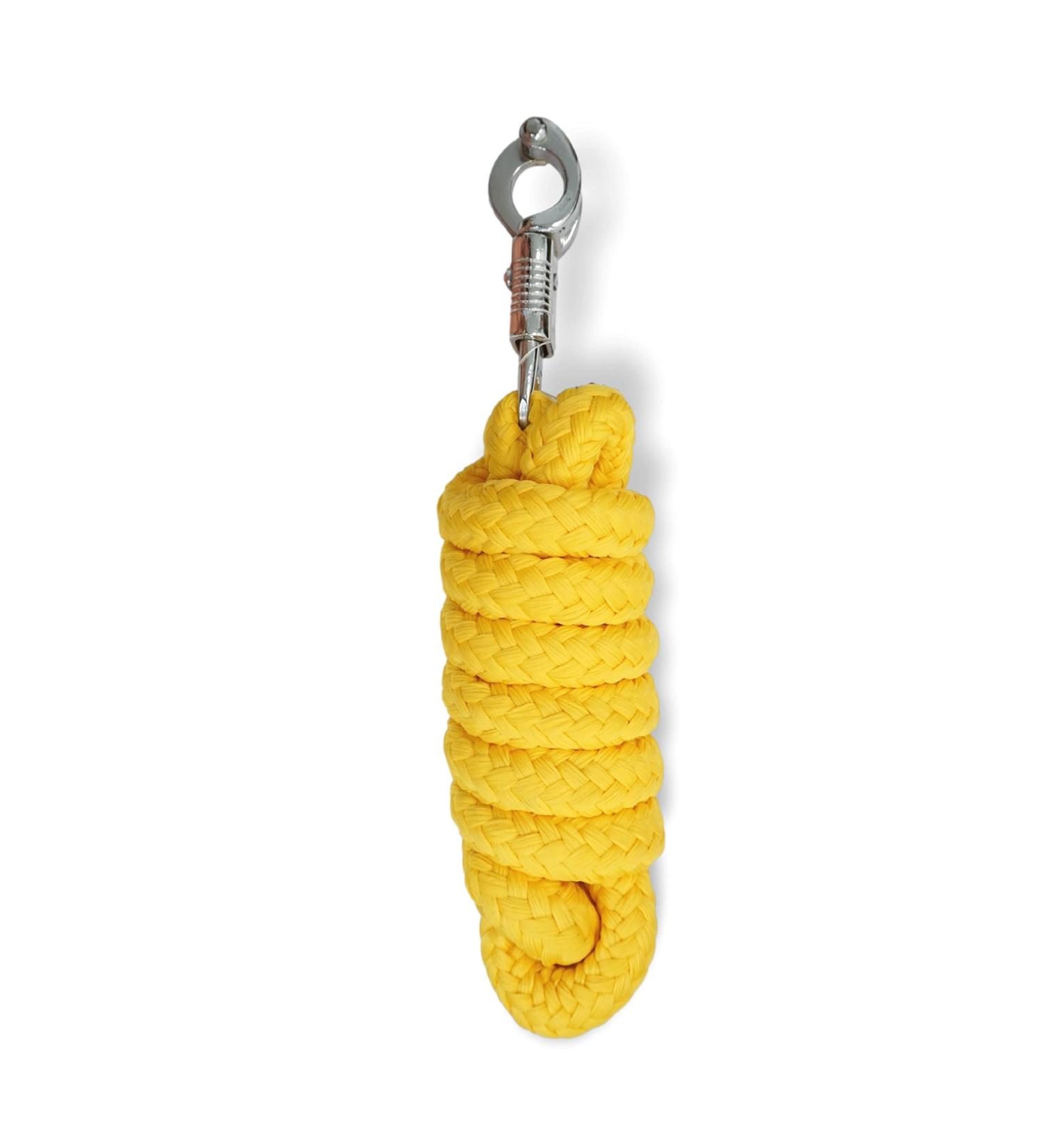 Leadership Knit with Panic Hooks for Horses - Stylish Binding Leash for Ponies Donkeys & Goats (Yellow) - Buy Online on GoSupps.com