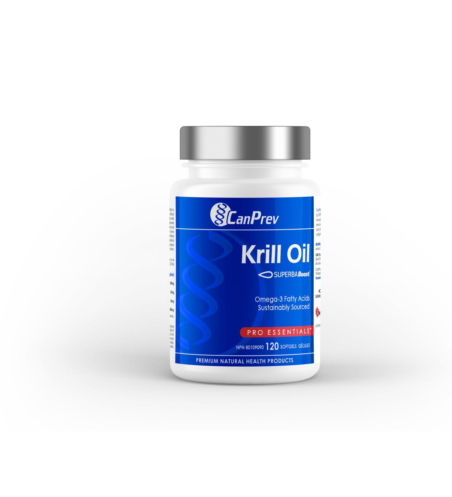 Canprev - Krill Oil Superba Boost 120 Softgels - High EPA DHA Omega 3 Fatty Acid Phospholipids & Astaxanthin Concentration From Antarctic Krill - Pure Omega 3 Krill Oil Supplements - No Fishy Odour 120 count (Pack of 1) - Buy Online on GoSupps.com