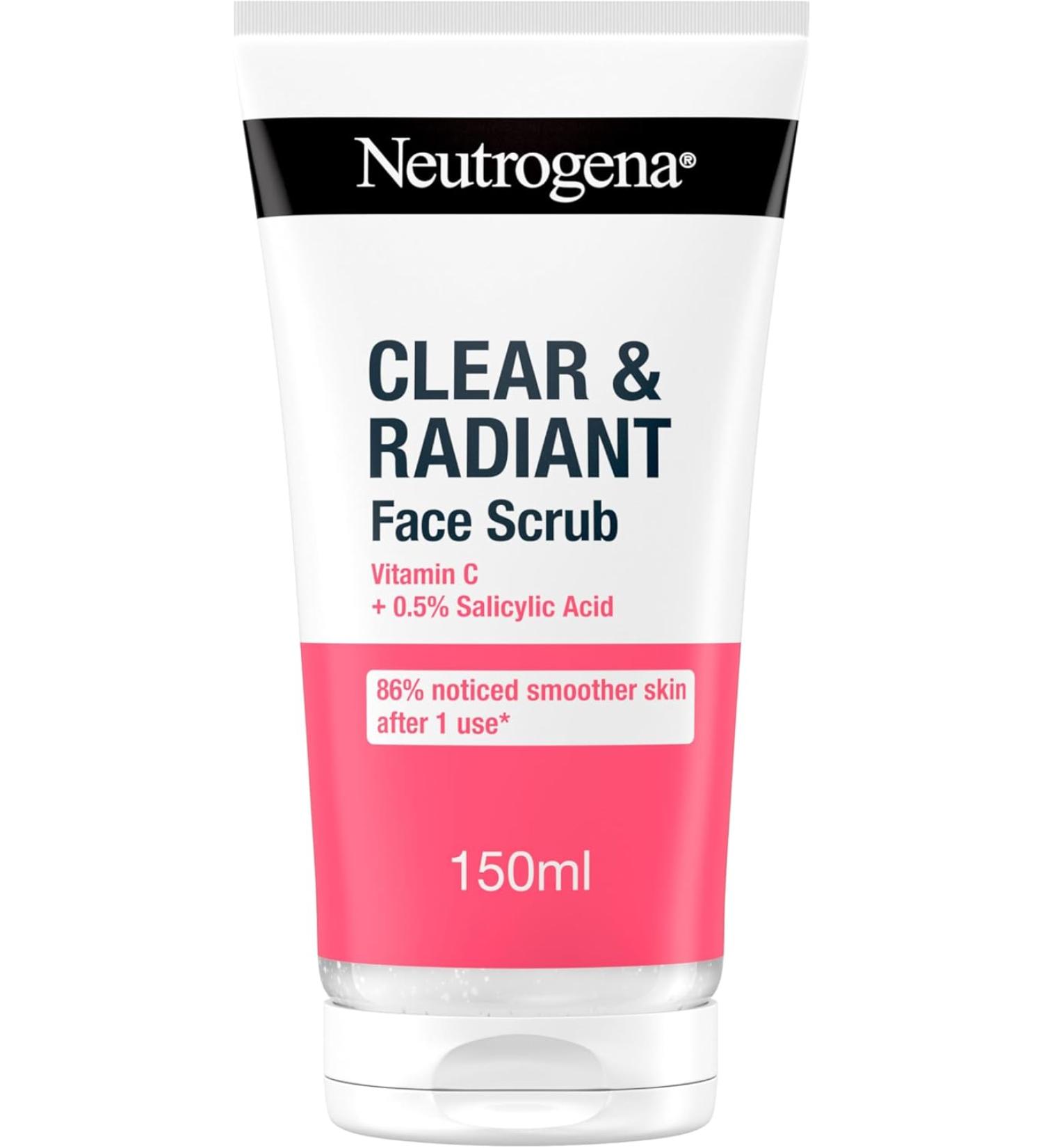 NEUTROGENA Clear & Radiant Face Scrub 150ml 150 ml (Pack of 1) - Buy Online on GoSupps.com
