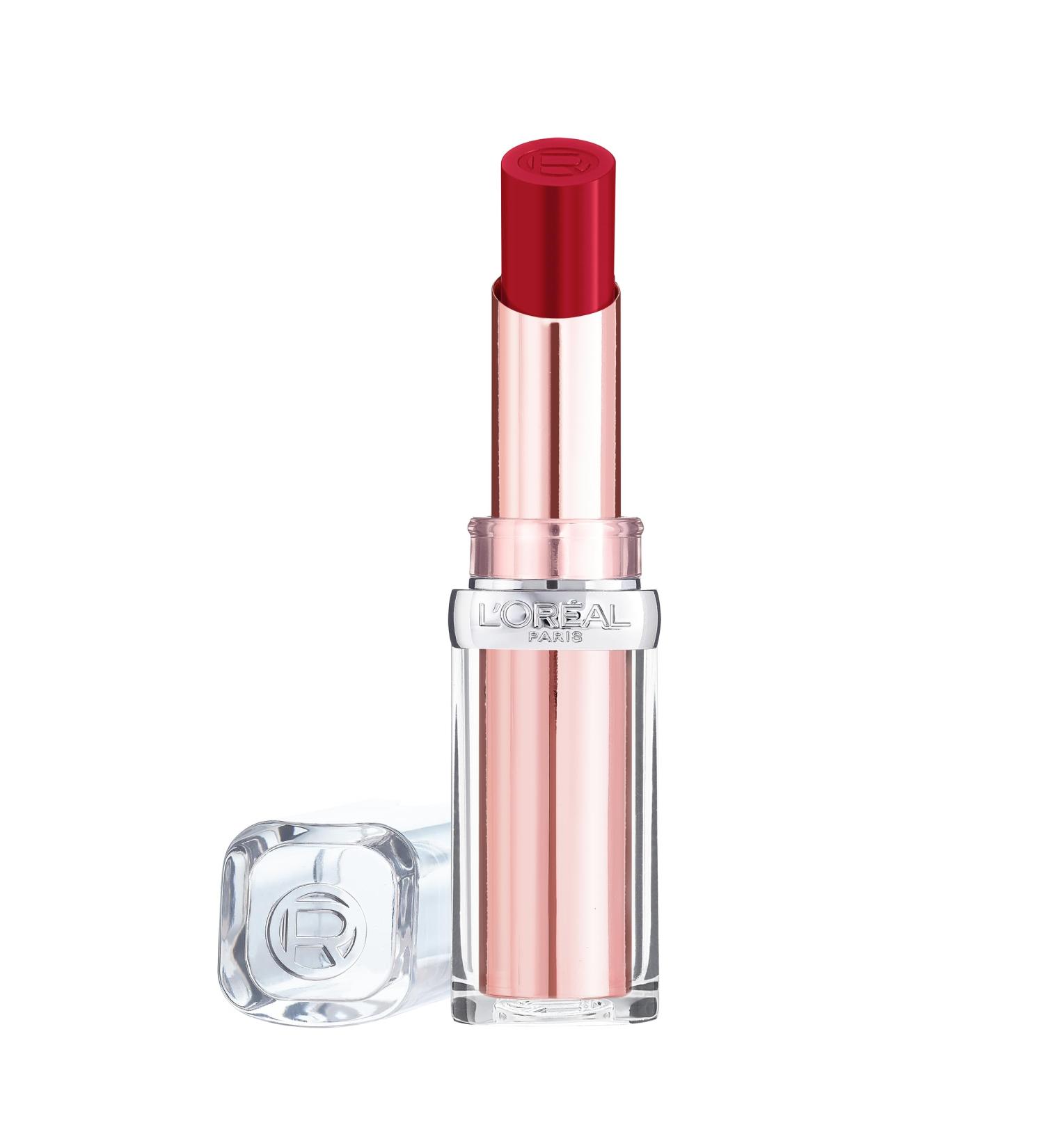 L'Oreal Paris Lipstick Balm-In-Lipstick - Hydrating and Smooth Natural Shiny Finish - Rouge Paradise 350 - 3.8g - Buy Online on GoSupps.com