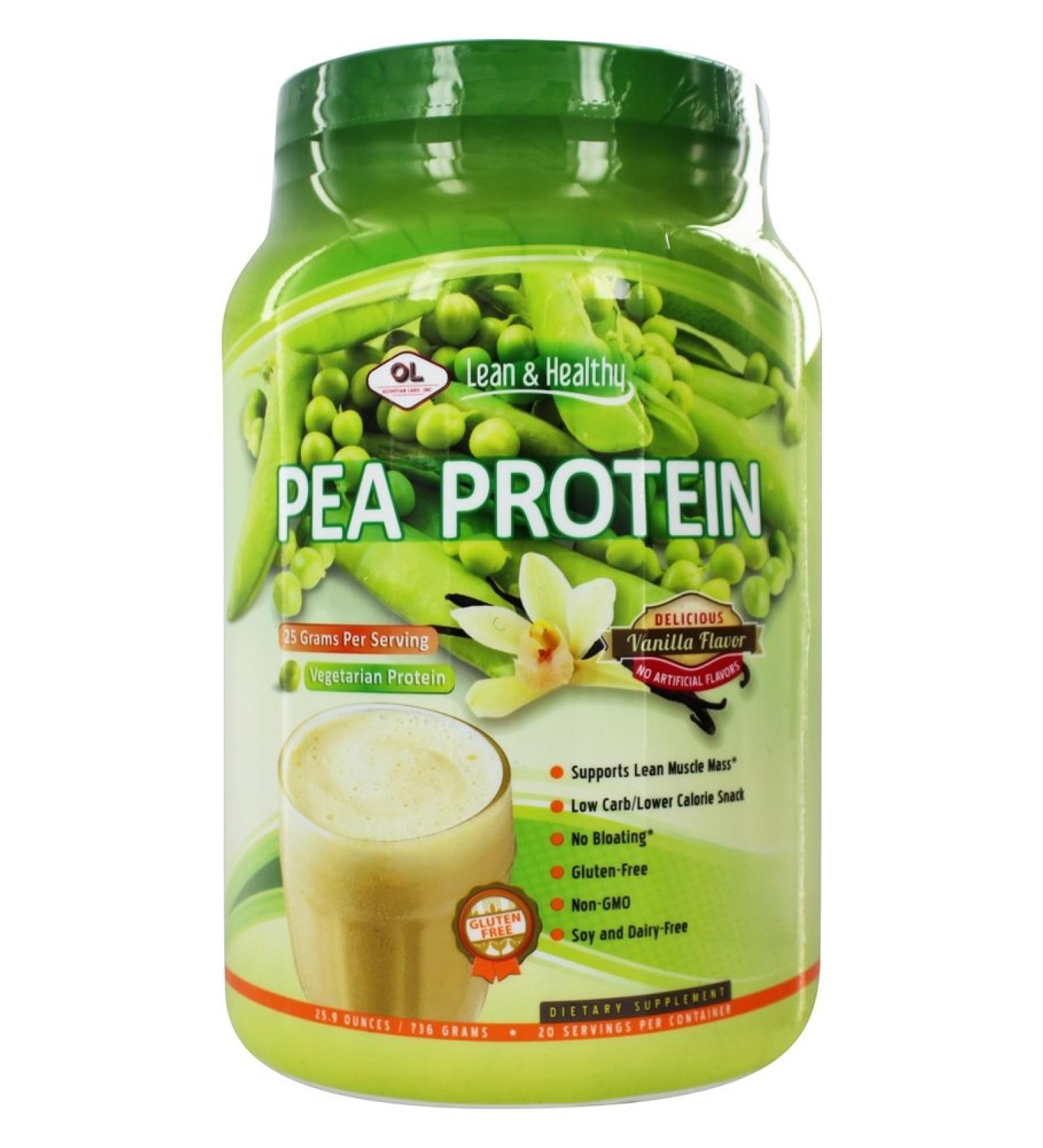 Olympian Labs Pea Protein - Natural Vanilla 1000g | Vegan Protein Powder for Muscle Building & Recovery - Buy Online on GoSupps.com
