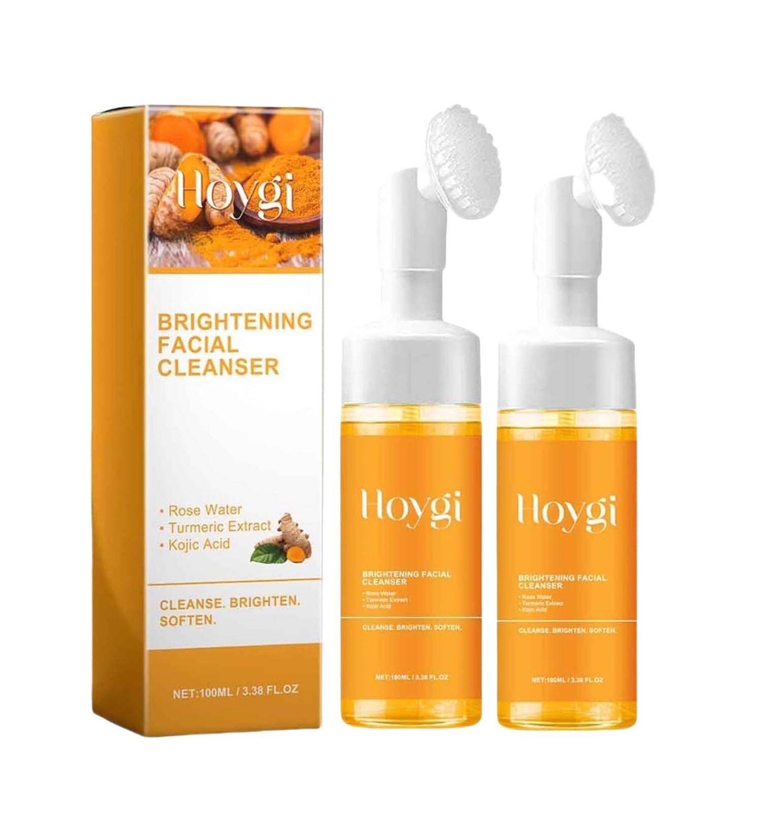 EIVJEC 2Pcs Turmeric Facial Cleanser Foaming Face Wash Turmeric Face Wash Acid Foaming Cleanser Facial Wash - Buy Online on GoSupps.com