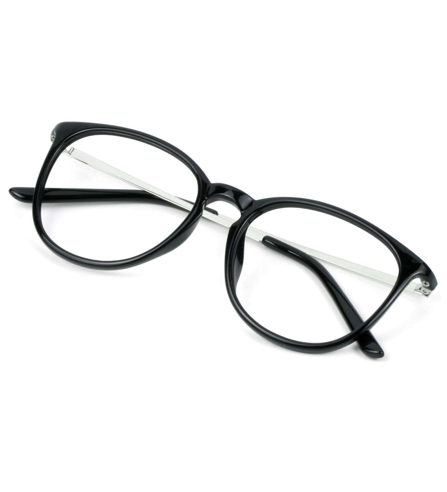 VisionGlobal Blue Light Blocking Glasses for Men & Women - Anti Eye Strain Stylish Oval Frame 3.00x Magnification Glare Reduction - Buy Online on GoSupps.com