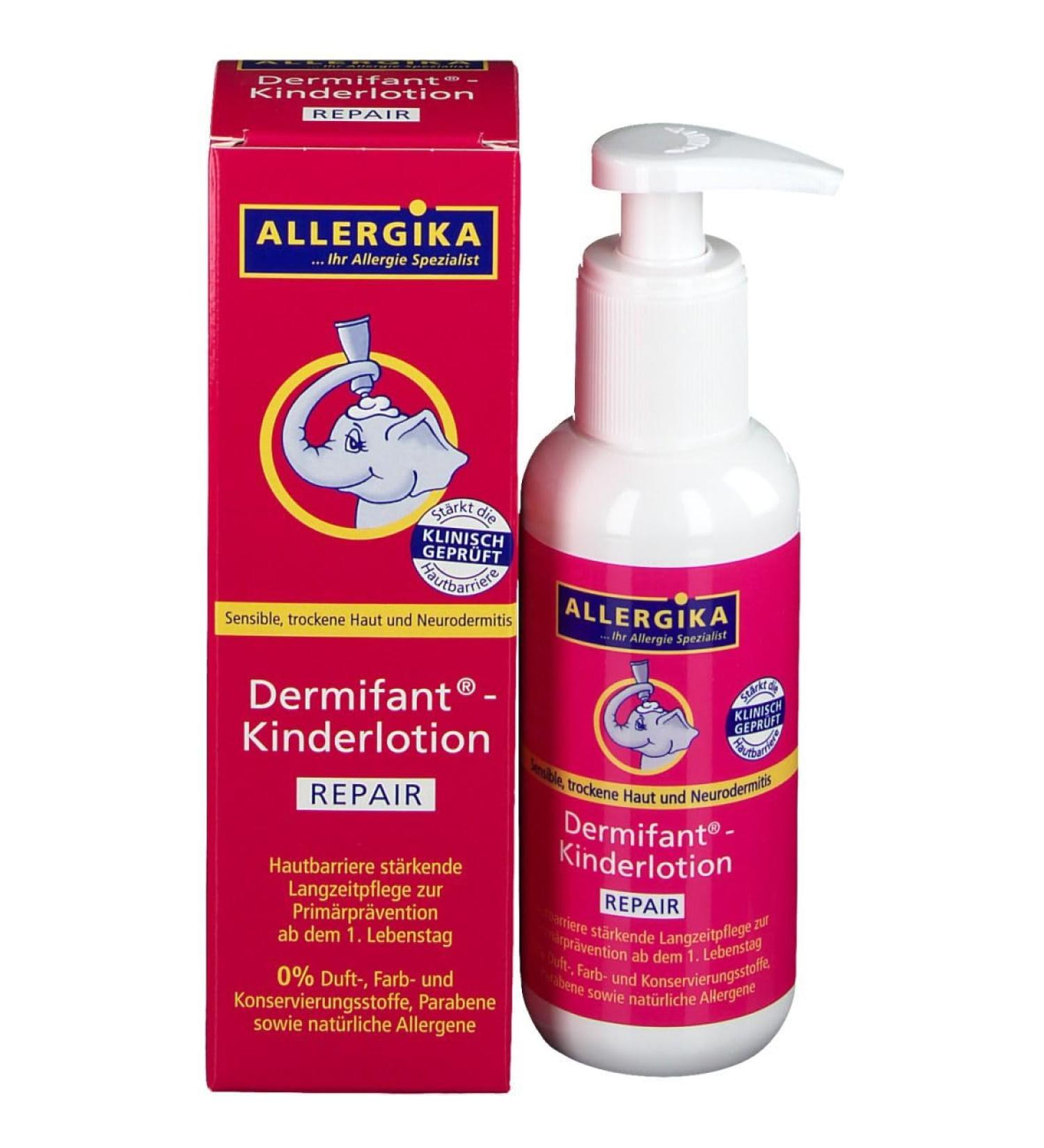 Allergika Kinderlotion Repair 200ml | Soothes Itching & Inflammation | For Sensitive Skin - Buy Online on GoSupps.com