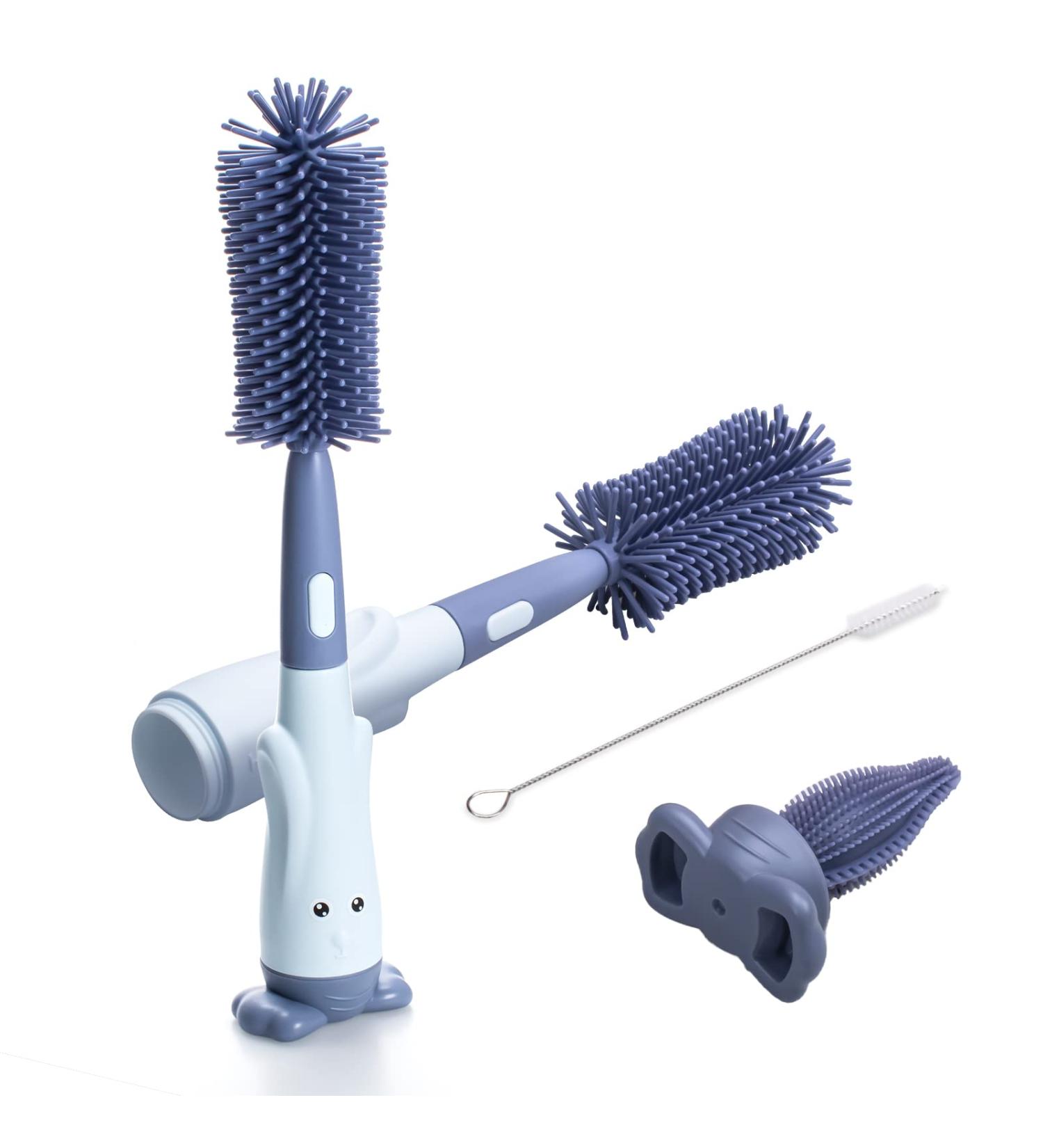 Silicone Baby Bottle Brush in Baby Blue - Alyvisun - One Size - Buy Online on GoSupps.com