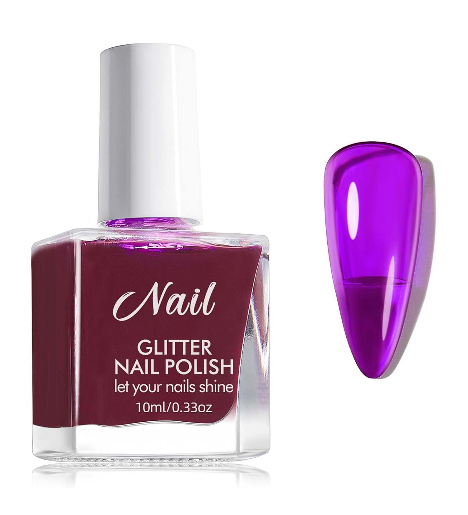 Jelly Nail Polish - Transparent Purple Nail Polish - Breathable Neon Jelly Style Nail Varnish - Air Dry Vegan Base Natural Nail Polish Long Lasting Air Dry No Need UV Nail Art - Buy Online on GoSupps.com