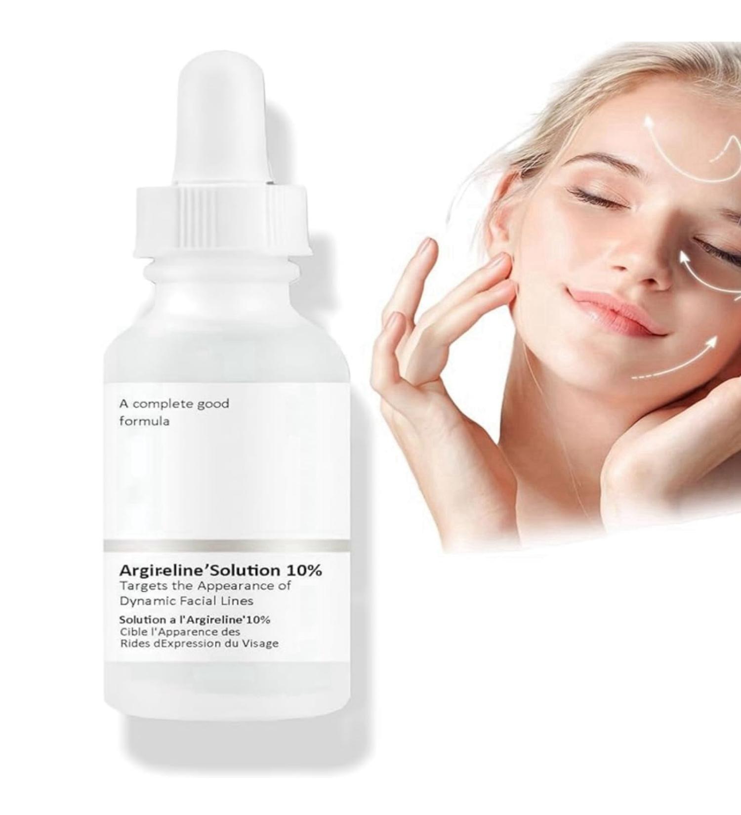Argi-Reline Solution 10% Anti Wrinkle Face Serum Hyaluronic Acid Brightening Serum For Anti-Ageing Face Serums For Women Moisturiser Face Discoloration Correcting Serum Serums Skincare Serum - Buy Online on GoSupps.com