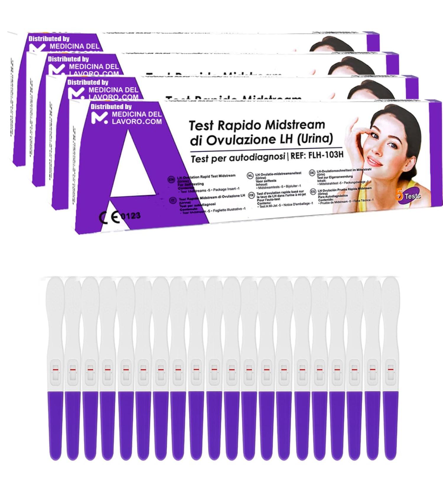 Buy 20 Digital Ovulation Test Sticks - 99.6% Accurate LH Urine Tests for Enhanced Fertility | MedicinadellAvoro.com - Buy Online on GoSupps.com
