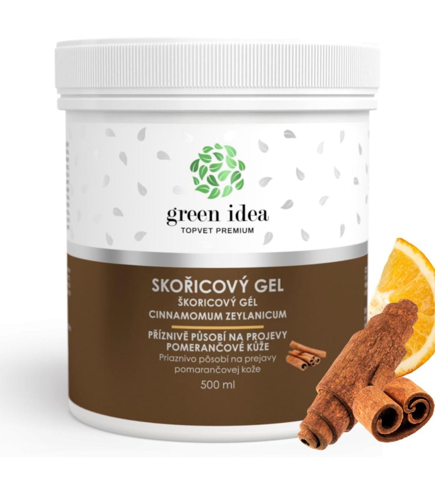 Green idea - XXL Anti-Cellulite Thermoactive Cream Gel with Cinnamon Oil - Anti-Cellulite Massage - Powerful Formula Against Cellulite - Body Wrap - 500 ml - Buy Online on GoSupps.com