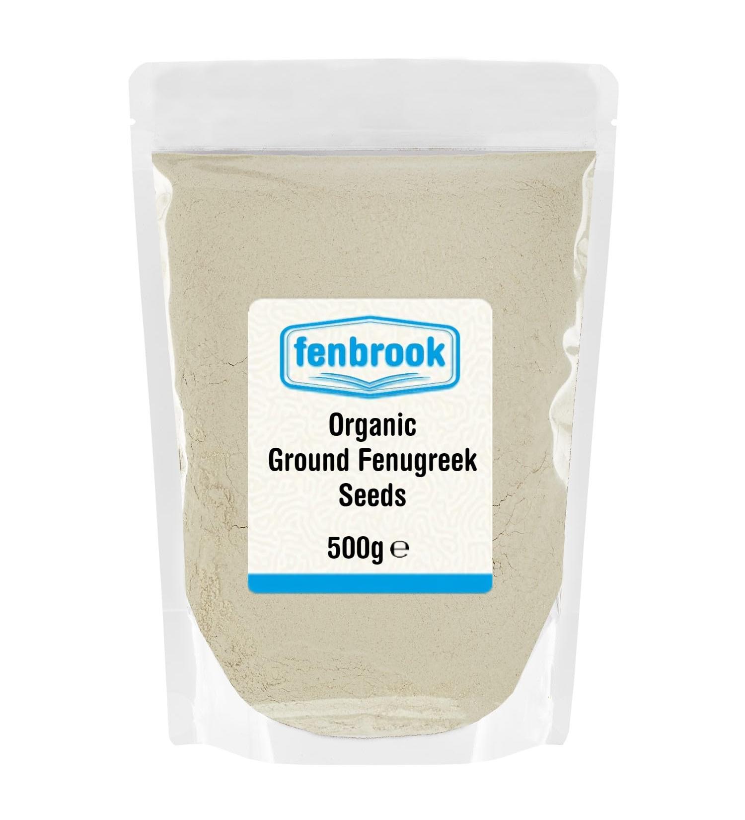 Organic Ground Fenugreek Seeds 500g | Certified Organic by Fenbrook Organic - Buy Online on GoSupps.com