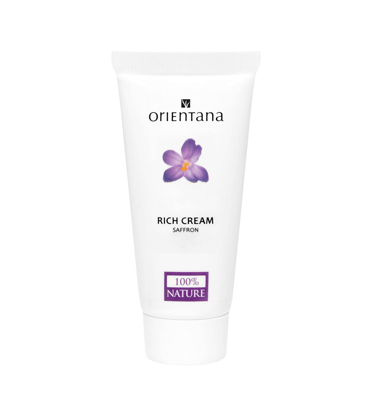 Orientana - Natural Rich Face Cream Saffron | 99.7% Natural Organic | Shea Butter | Anti Aging Acne Dark Spots & Redness Moisturiser For Women | Hydrating Firming Mature Sensitive Skin - 30g - Buy Online on GoSupps.com