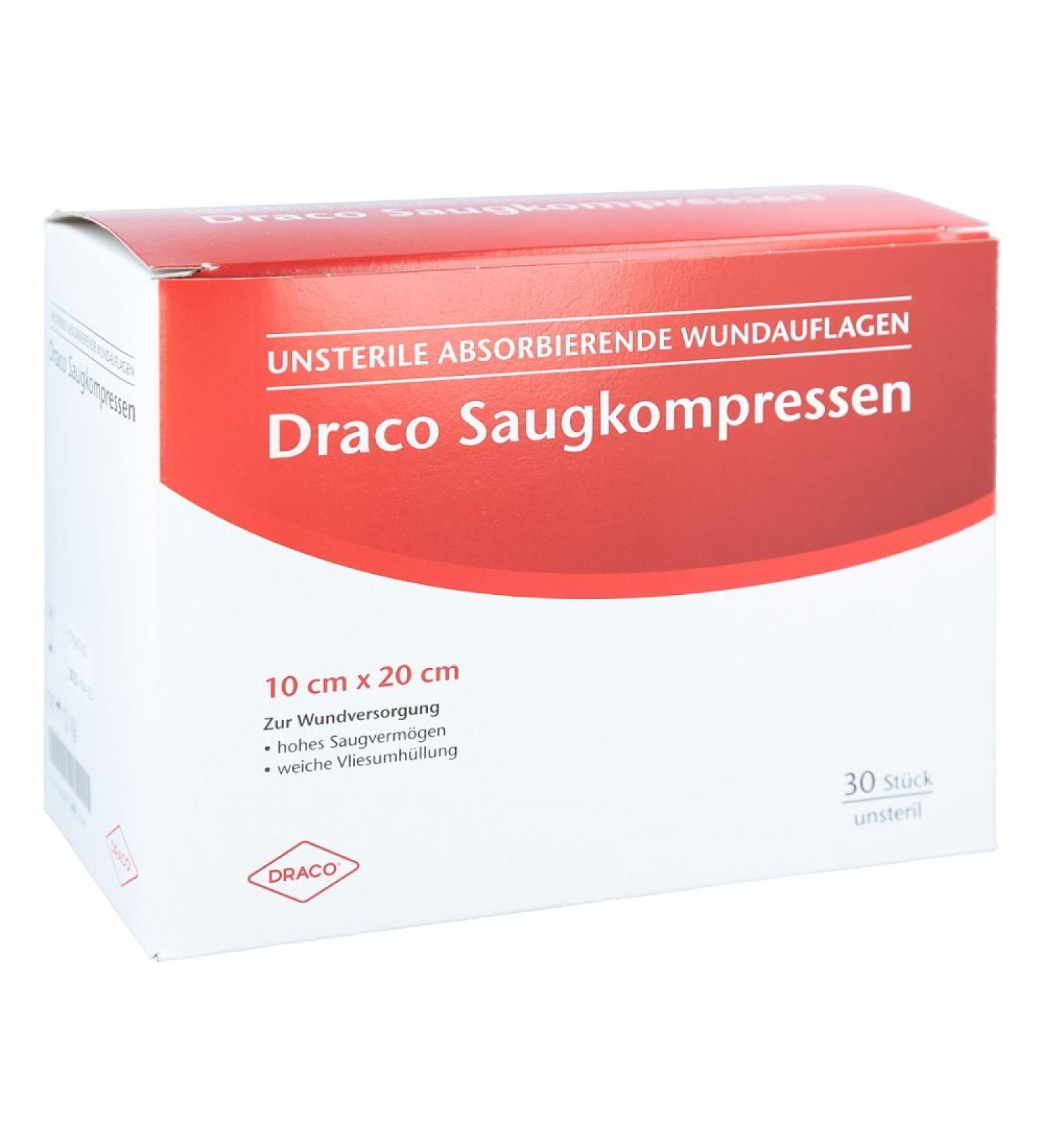 Suction compresses Unsteril 10x20 cm draco