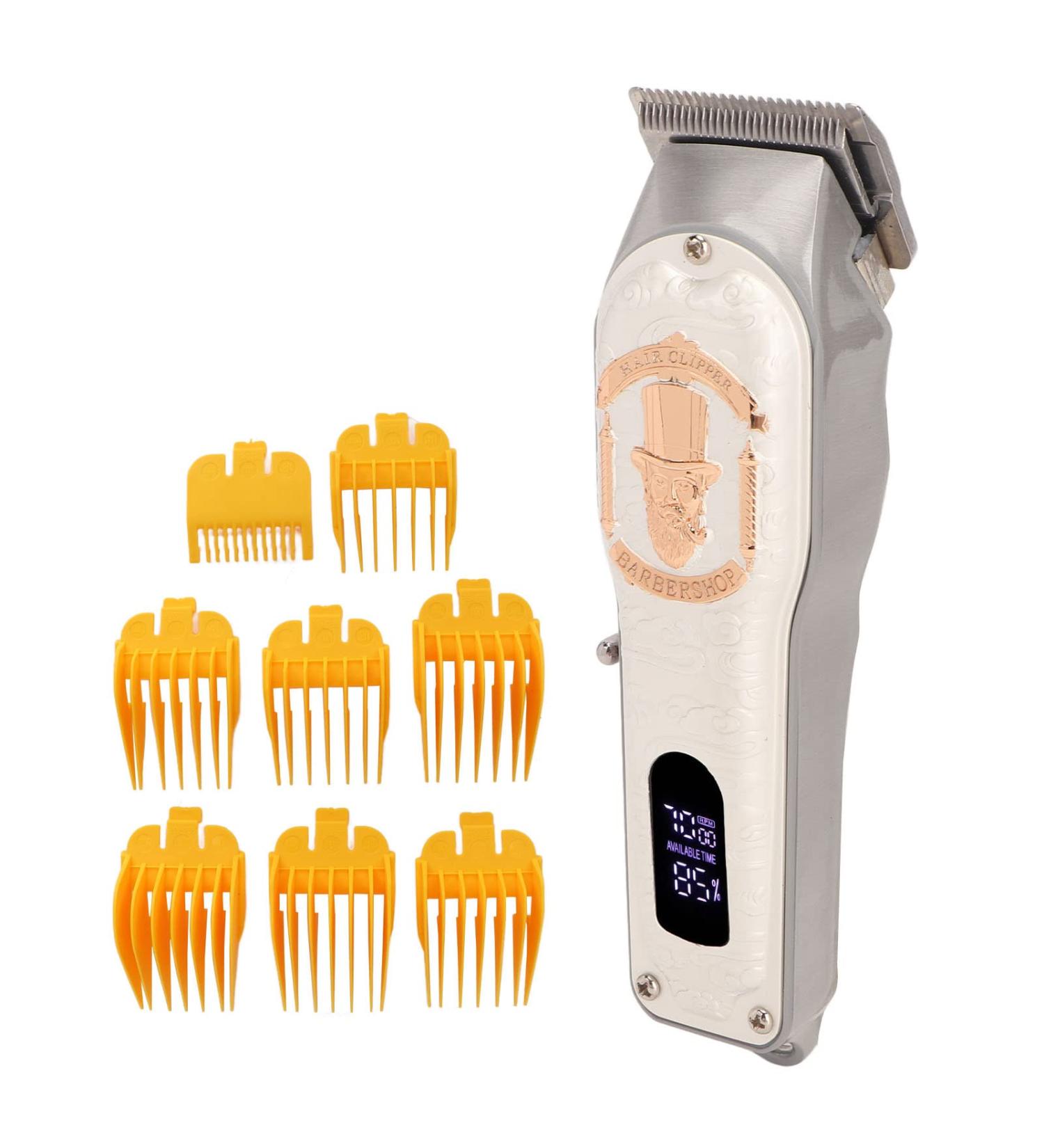 Electric Hair Clipper Stainless Steel Blades Electric Trimmer Low Noise USB Rechargeable for Home for Men - Buy Online on GoSupps.com