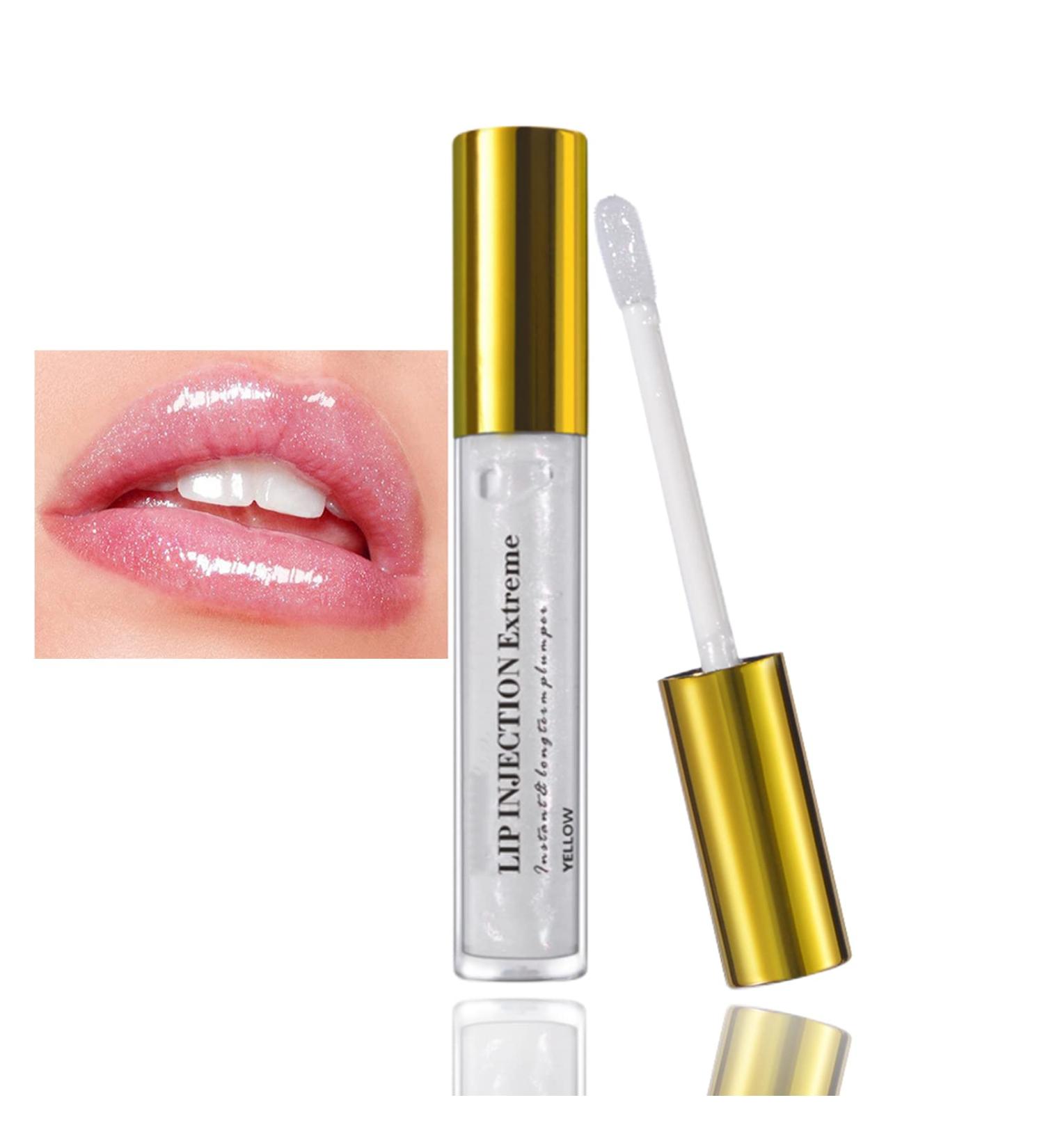 Buy Lip Injection Extreme Lip Plumper | Clear Glitter Lip Gloss & Diamond Plumping Oil for Women & Girls | International Shipping Available - Buy Online on GoSupps.com