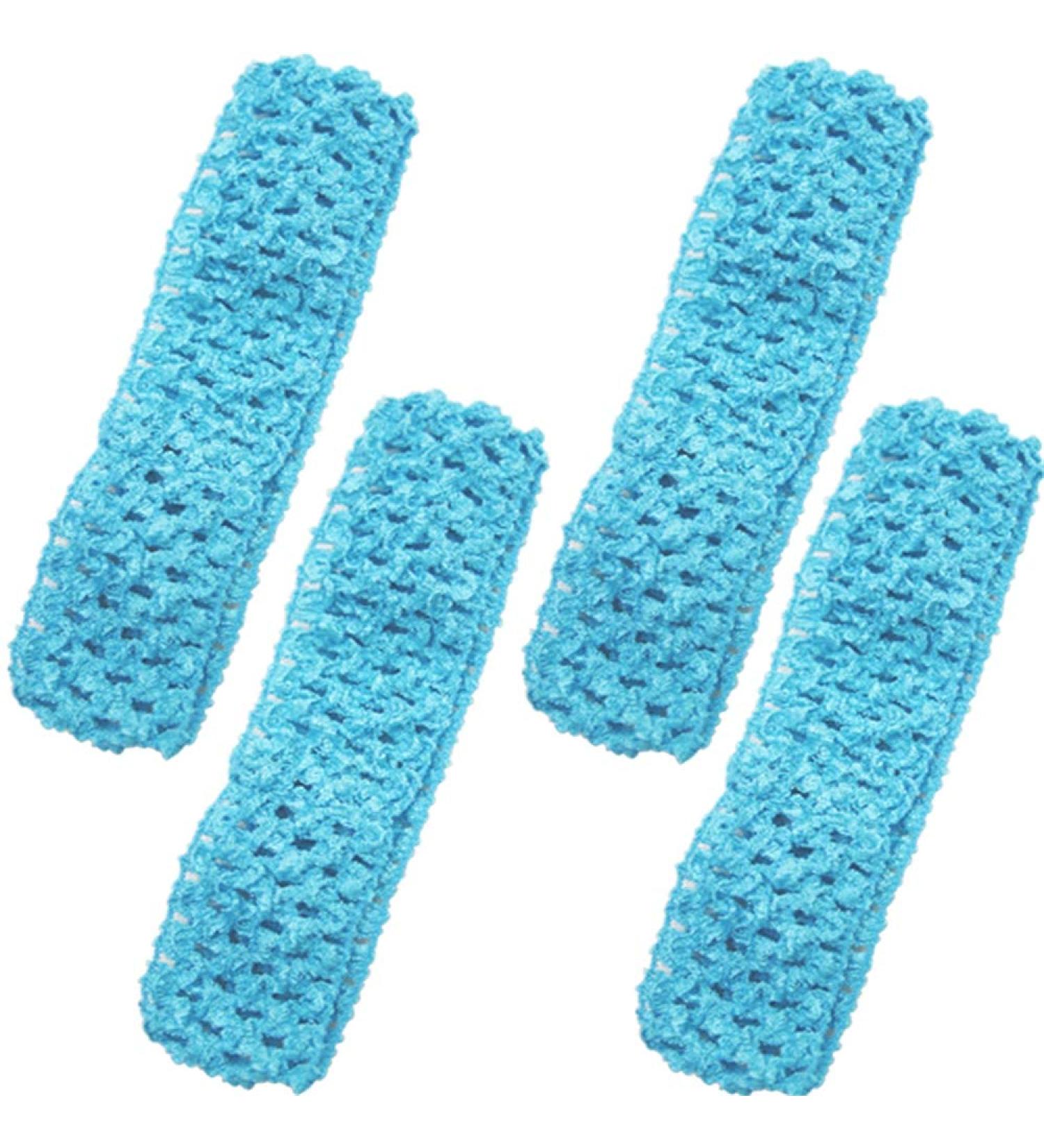 Turquoise Crochet Tube Top & Tutu Dress Set for Baby Girls - 4pcs Infant Pettiskirt - Buy Online on GoSupps.com