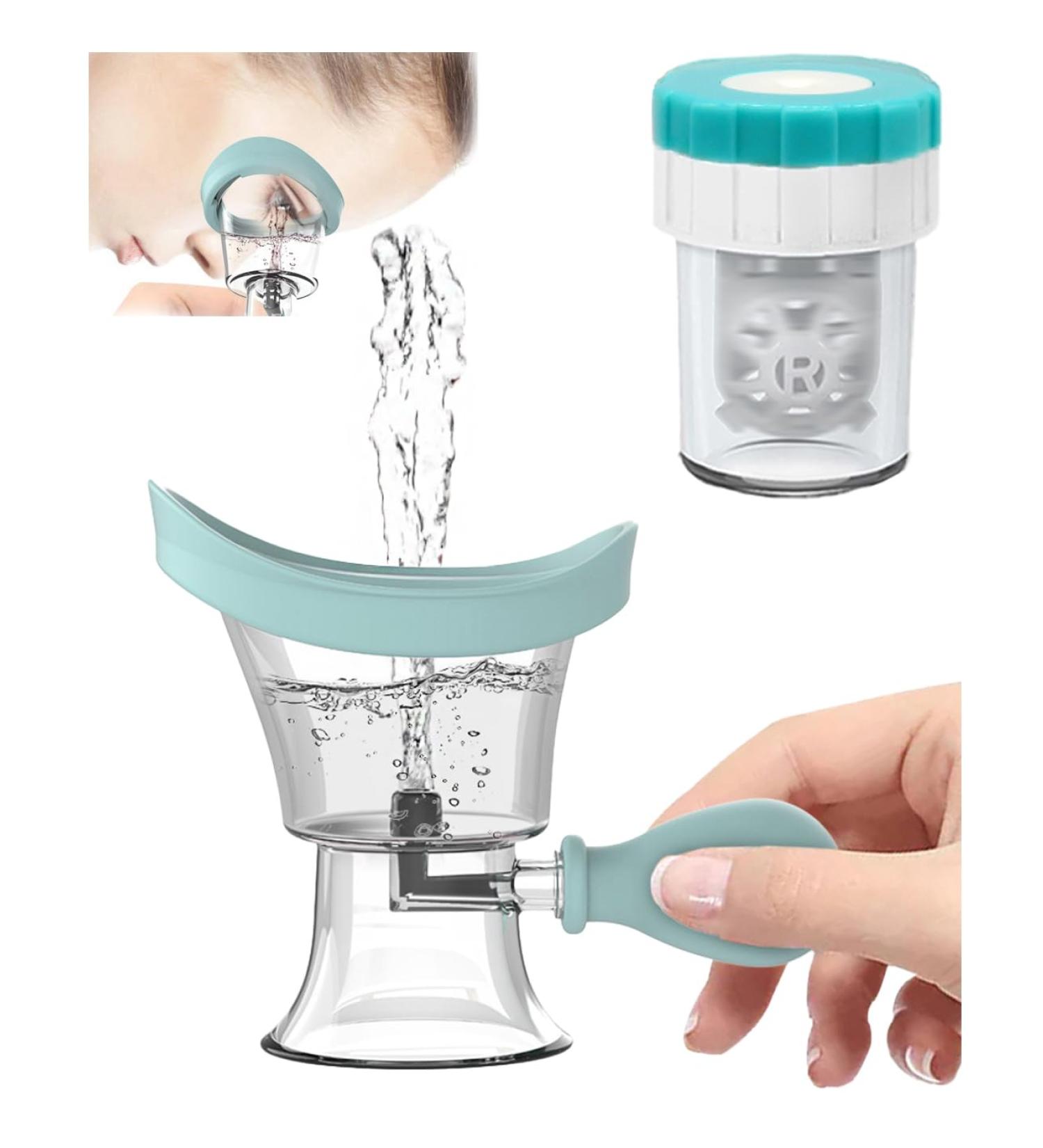 Buy Eye Wash Cup & Manual Contact Lens Cleaner Kit - Effective Dust & Irritant Solution for Soothing Tired Eyes | International Shipping Available - Buy Online on GoSupps.com