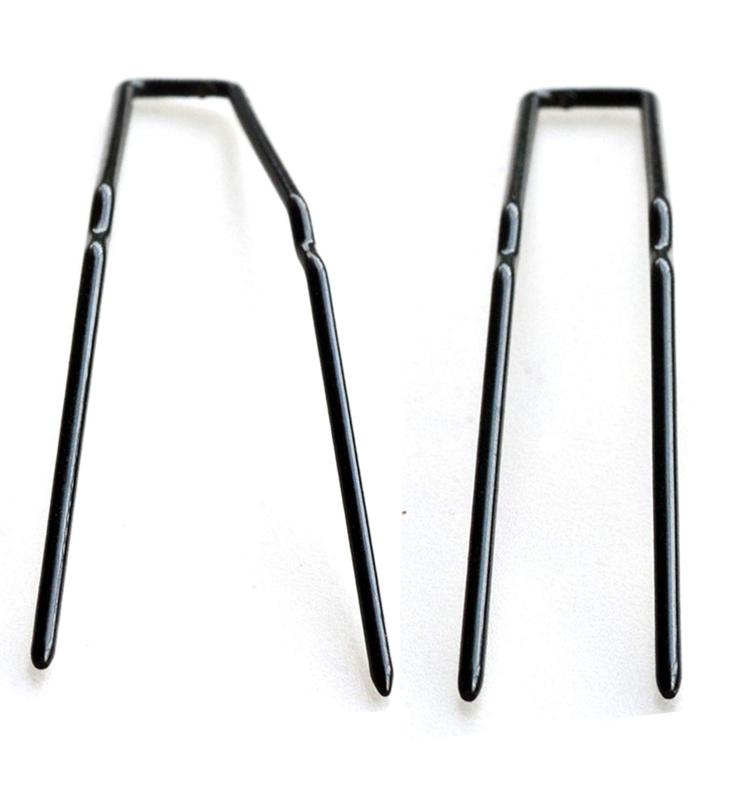 ROCST Hairpins for Bun - 12 U-Shaped Bobby Pin Clips for Women | Fashionable & Portable | 6.4 cm Black - Buy Online on GoSupps.com
