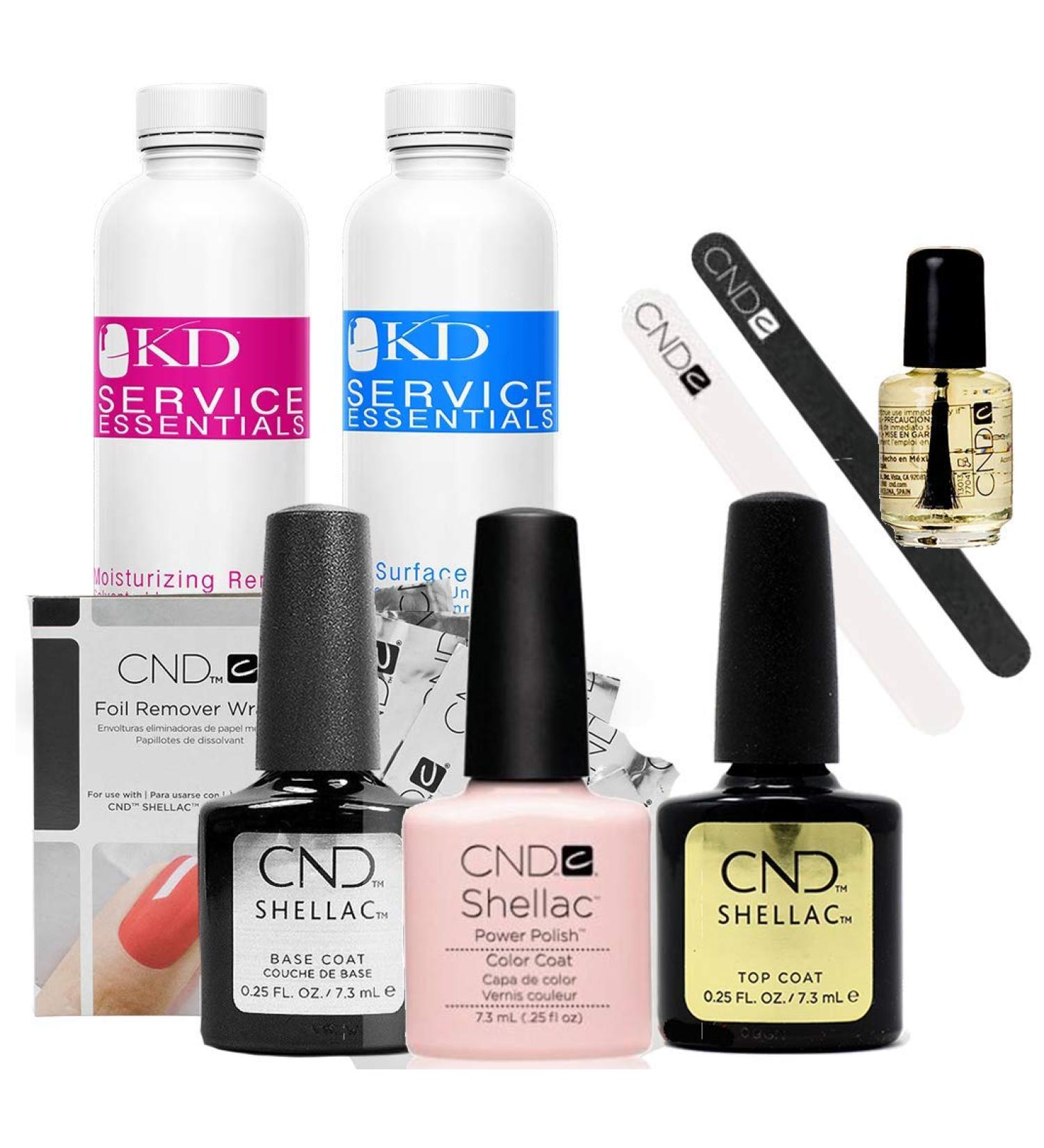 CND Shellac Starter Kit Manicure and Pedicure Set Clearly Pink