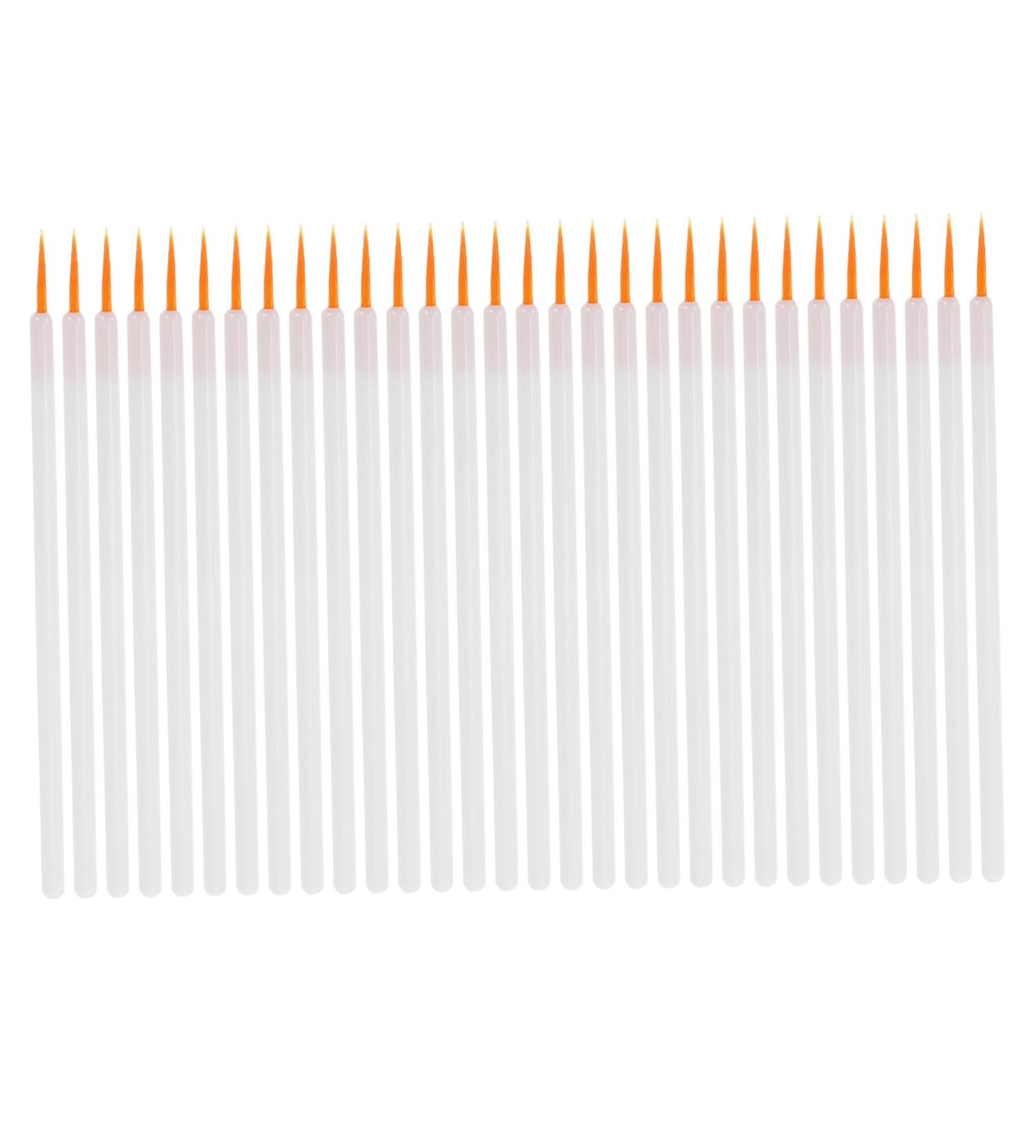 BIUDECO 100pcs Disposable Eyeliner Brush Makeup Brush Applicator Make up Kit Makeup Applicator White Nylon - Buy Online on GoSupps.com