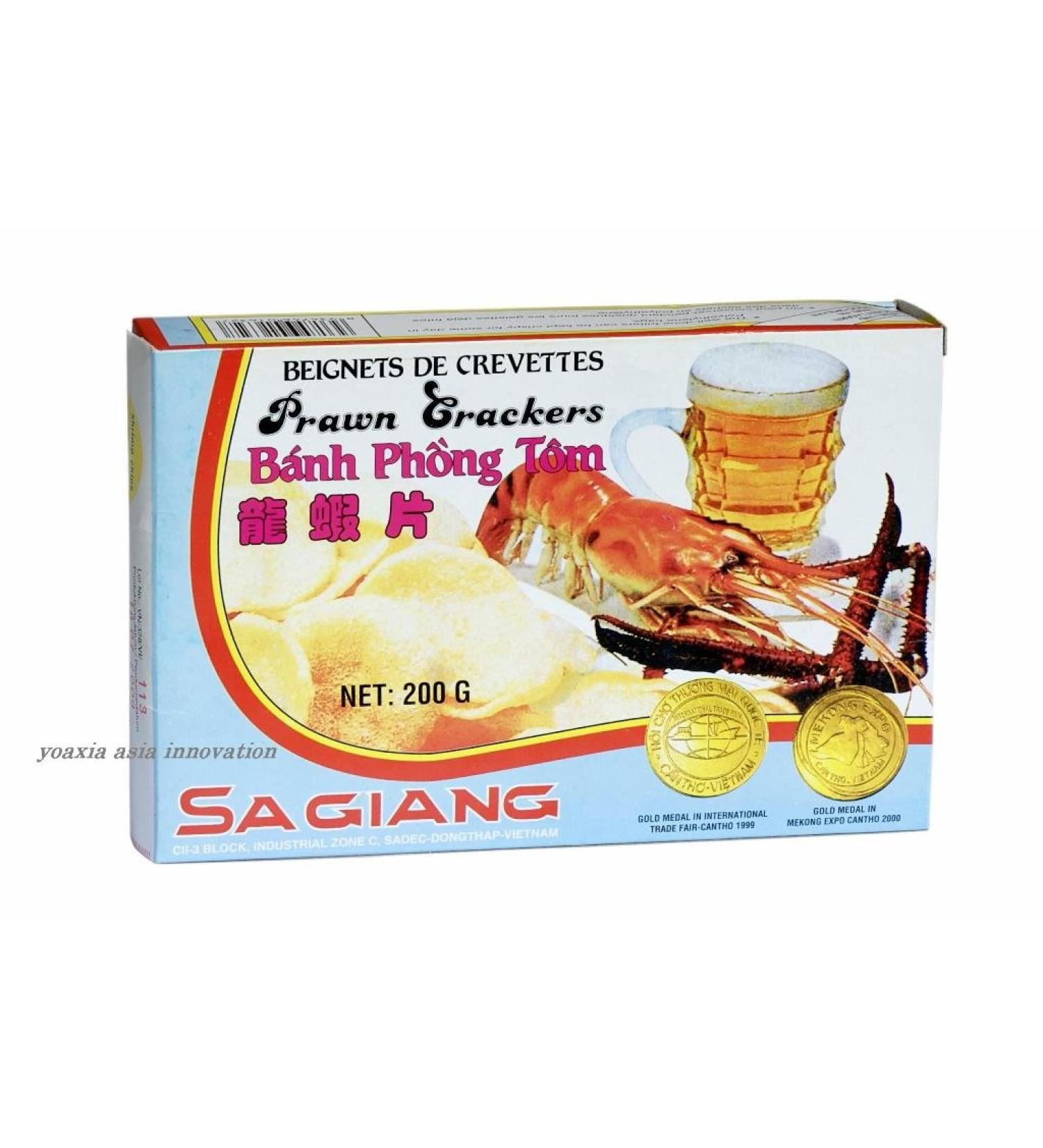 Sa Giang SAGIANG Crab Chips 10 x 200 g Croepoek DIY Crab Bread
