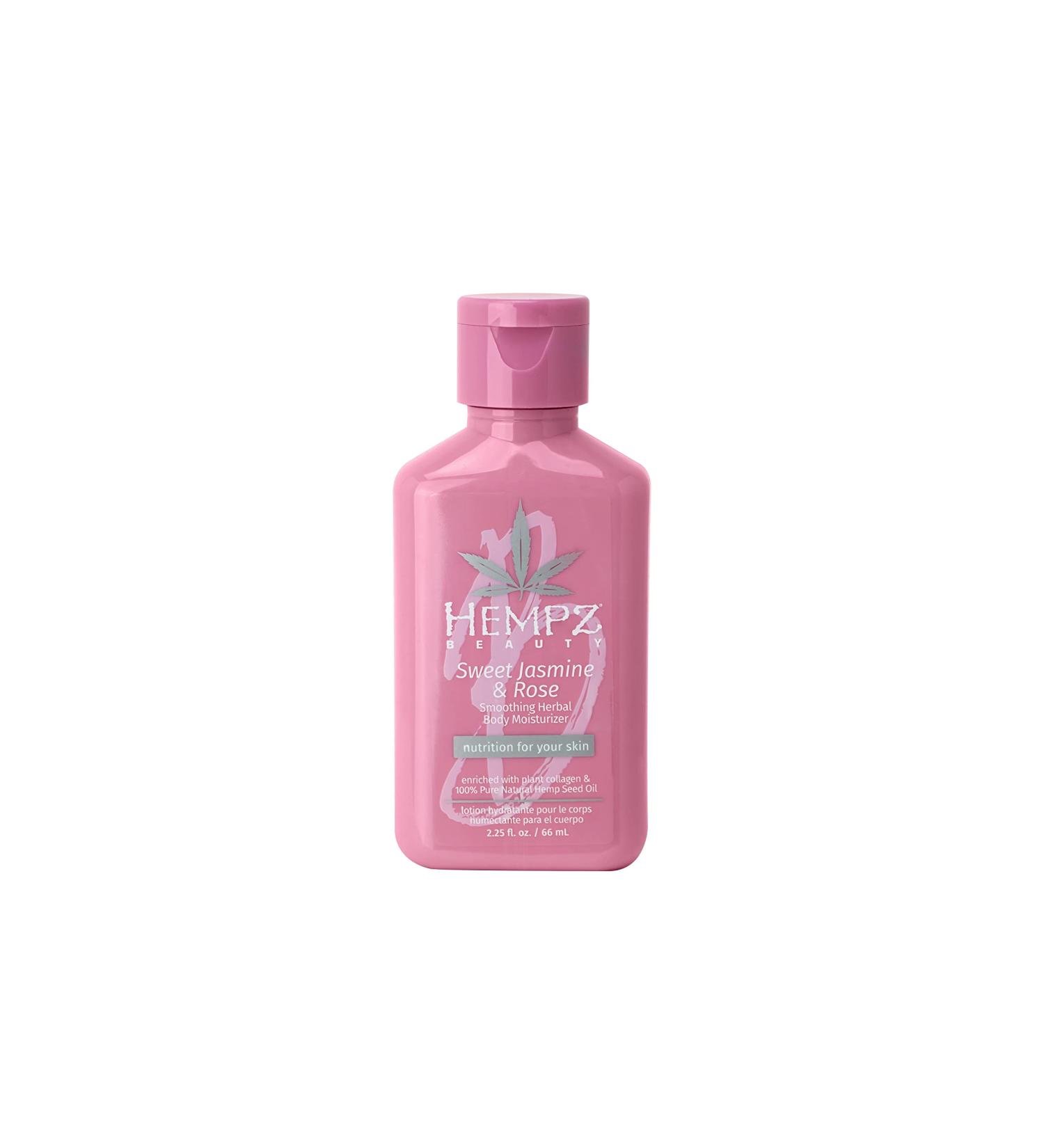 Mini Sweet Jasmine & Rose Collagen Infused Herbal Body Moisturizer 2.25 Fl Oz - Nourishing Skin Treatment - Buy Online on GoSupps.com